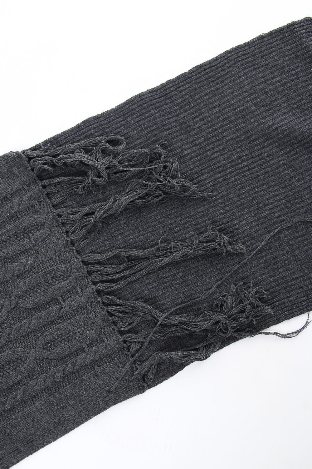 Patchwork Scarf Black