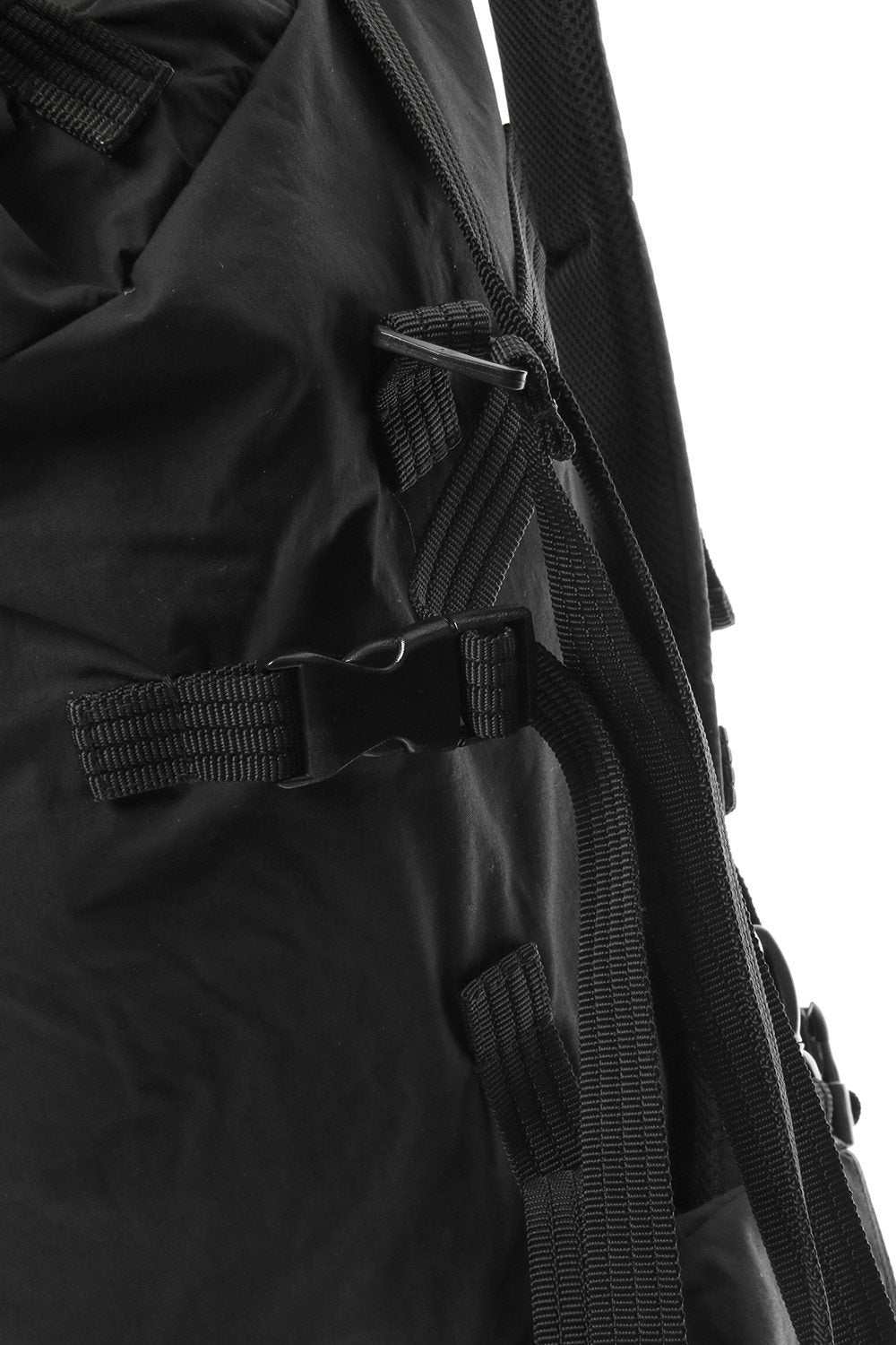'Macromauro' Cotton Nylon Backpack Small Black 