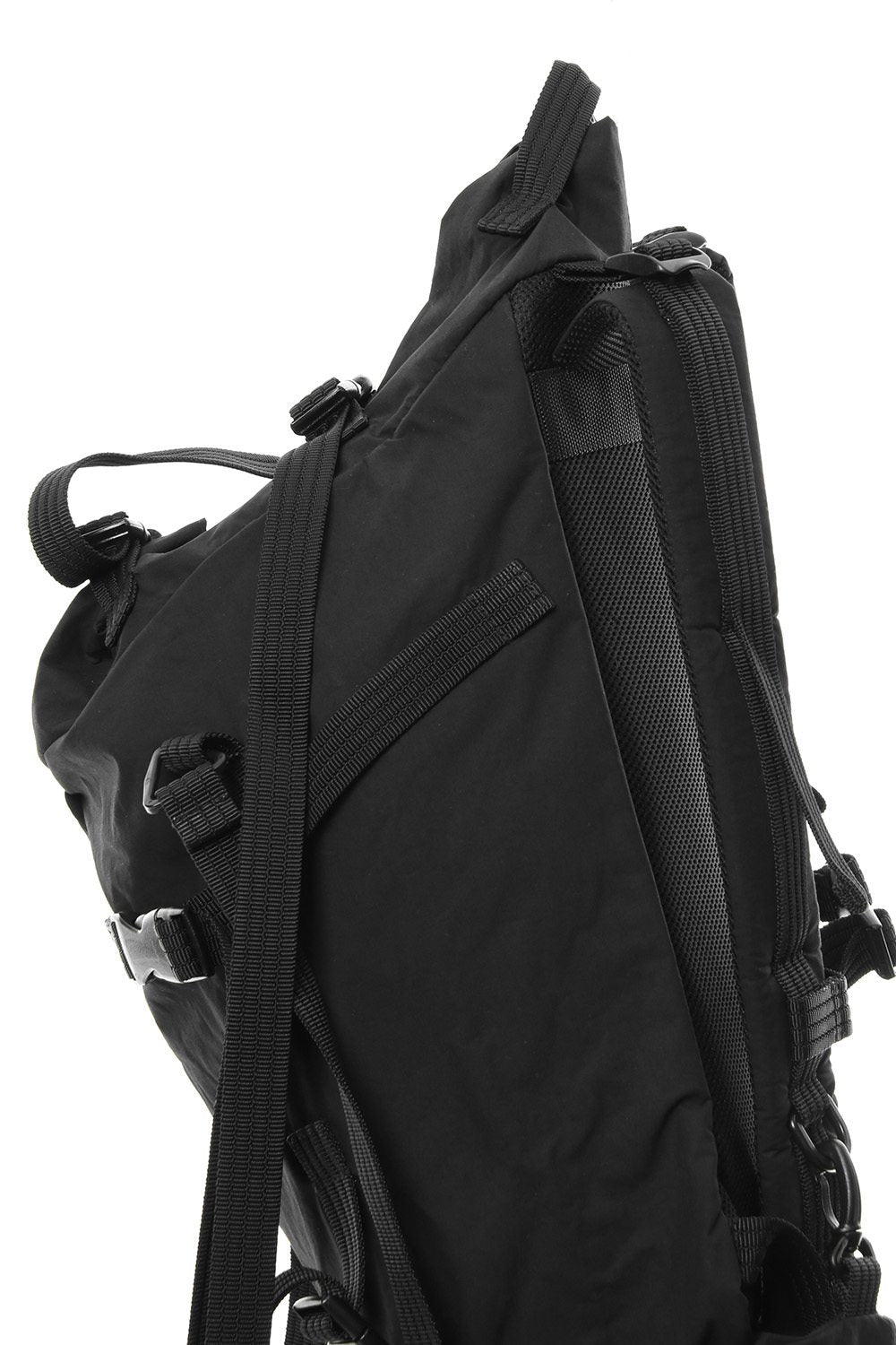 'Macromauro' Cotton Nylon Backpack Small Black 