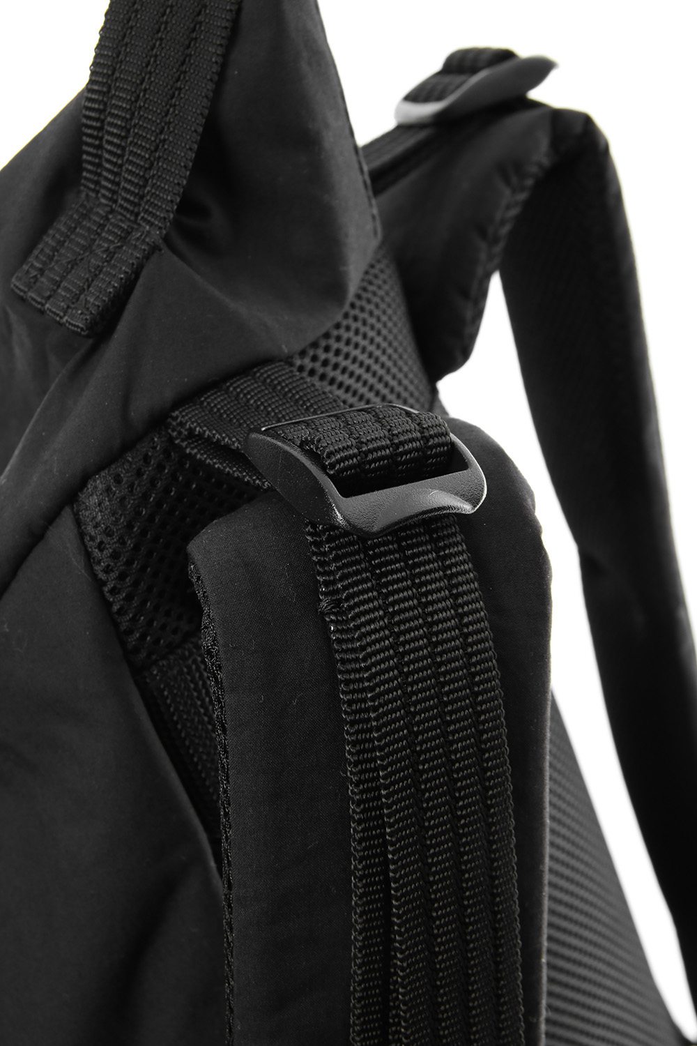 'Macromauro' Cotton Nylon Backpack Small Black 