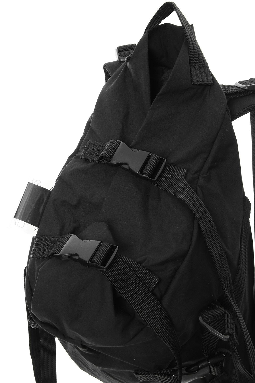 'Macromauro' Cotton Nylon Backpack Small Black 