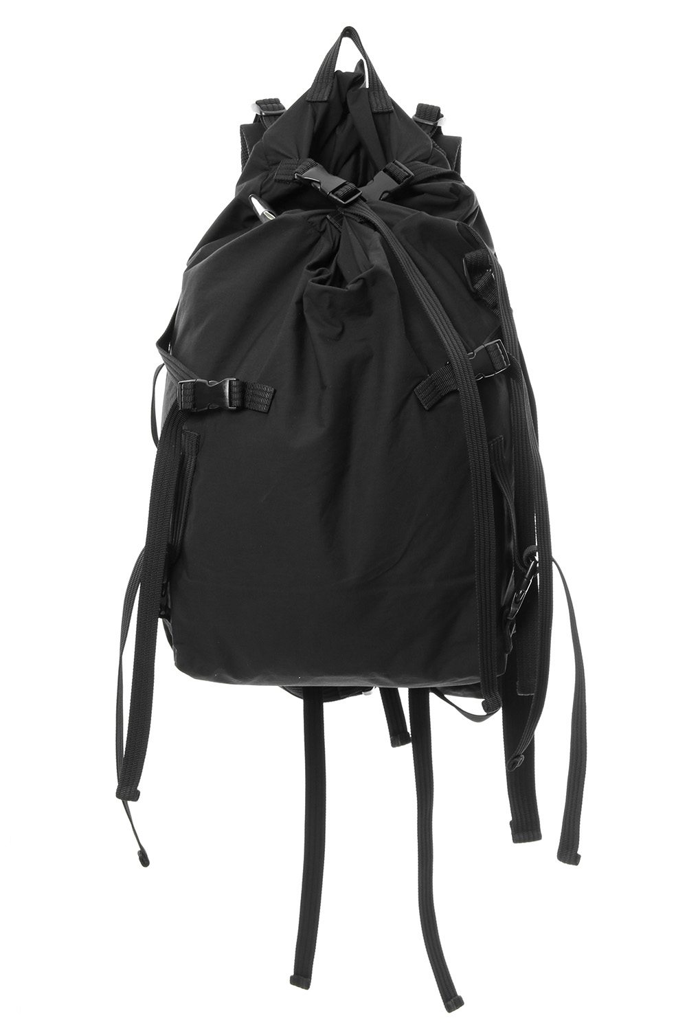 'Macromauro' cotton nylon backpack  Large Black