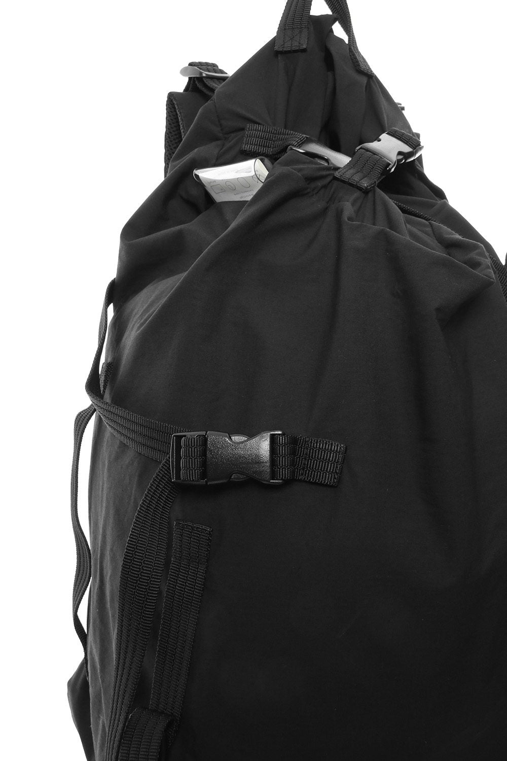'Macromauro' cotton nylon backpack  Large Black
