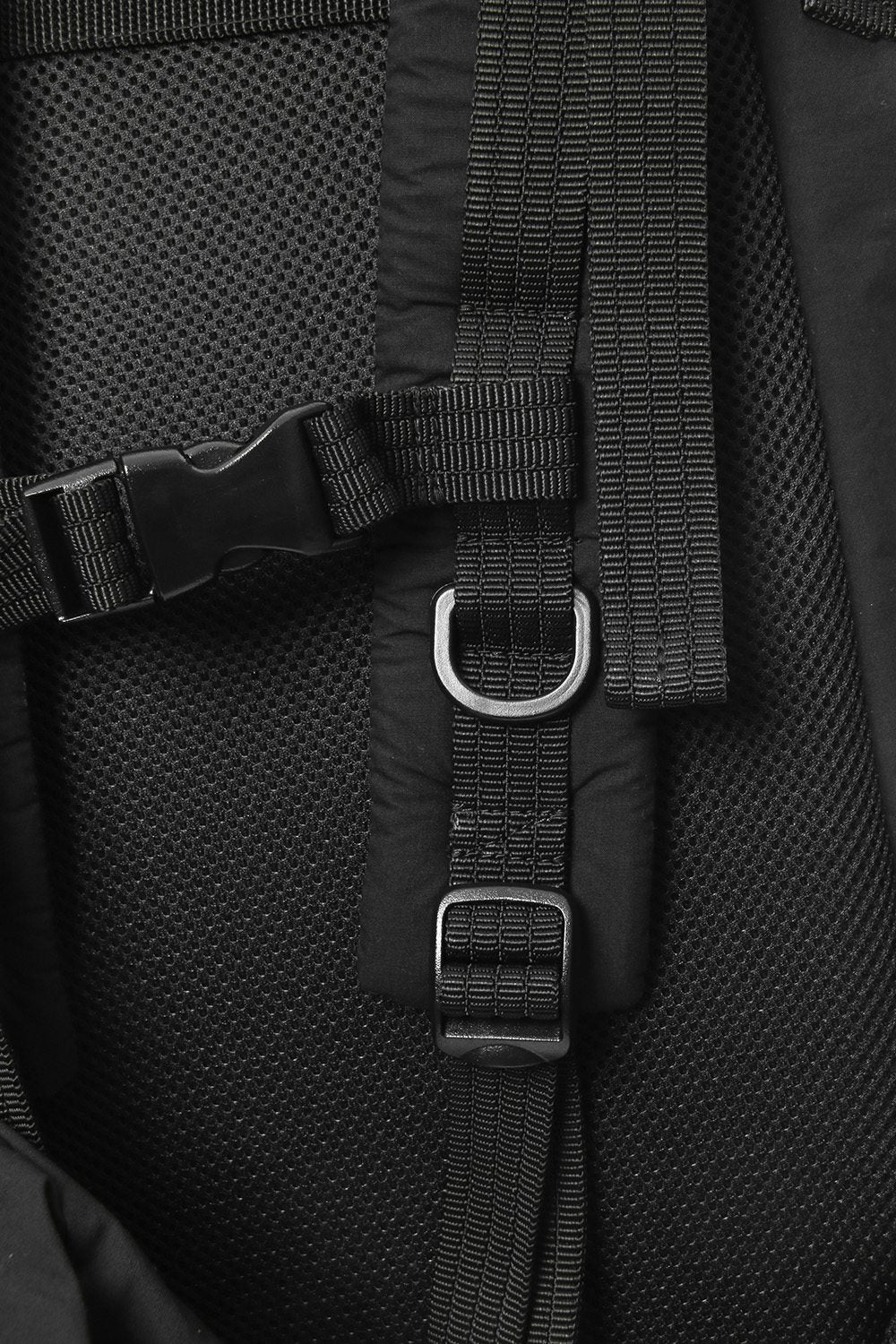 'Macromauro' cotton nylon backpack  Large Black