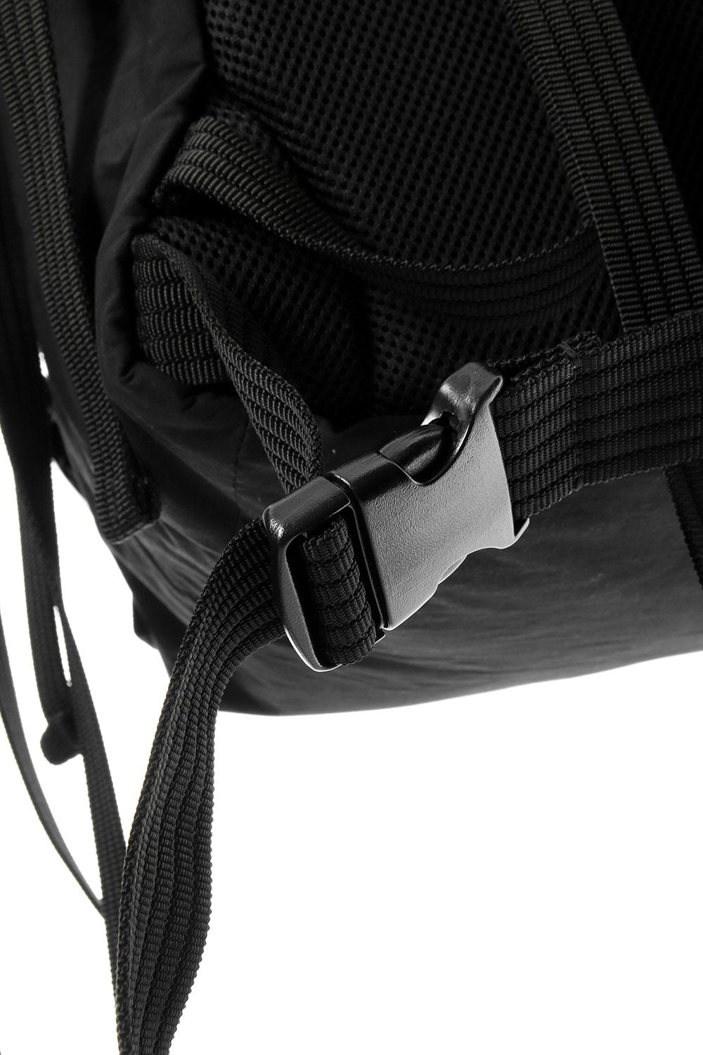 'Macromauro' cotton nylon backpack  Large Black