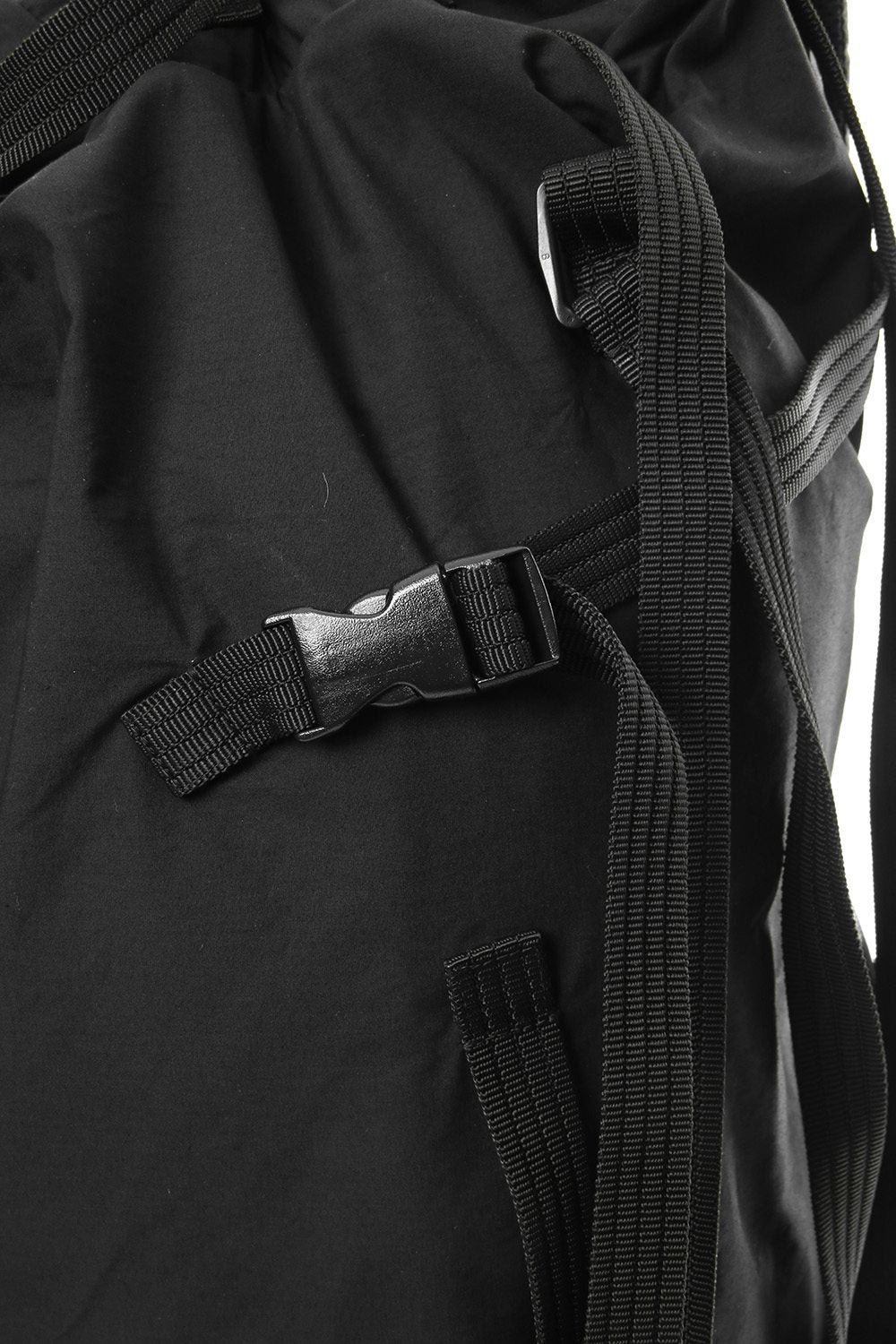 'Macromauro' cotton nylon backpack  Large Black