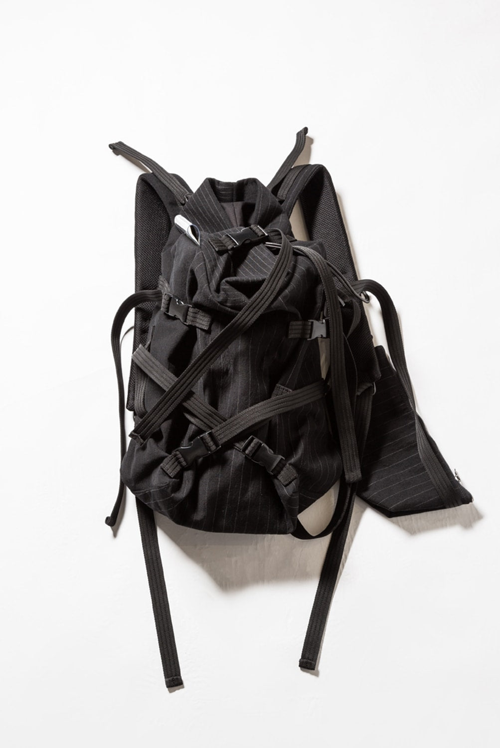 'macromauro' Striped backpack small