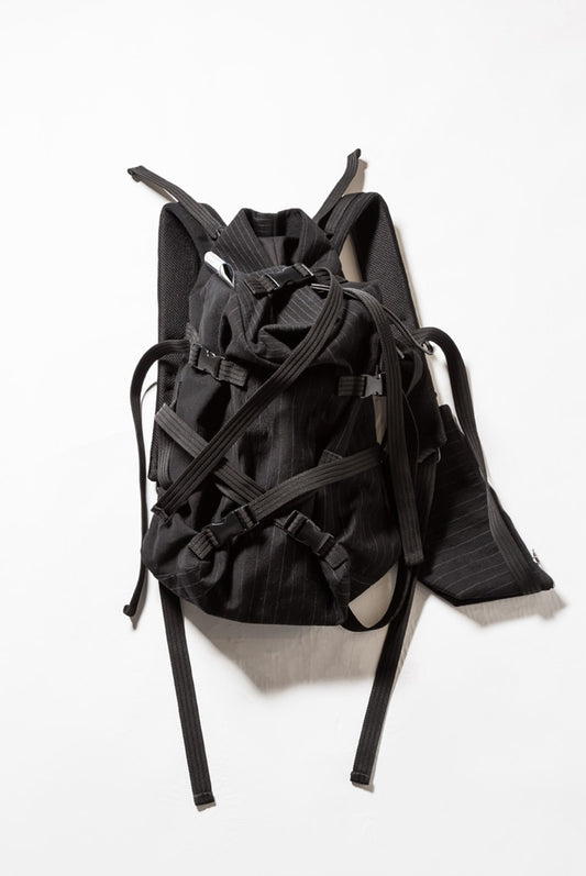 'macromauro' Striped backpack small