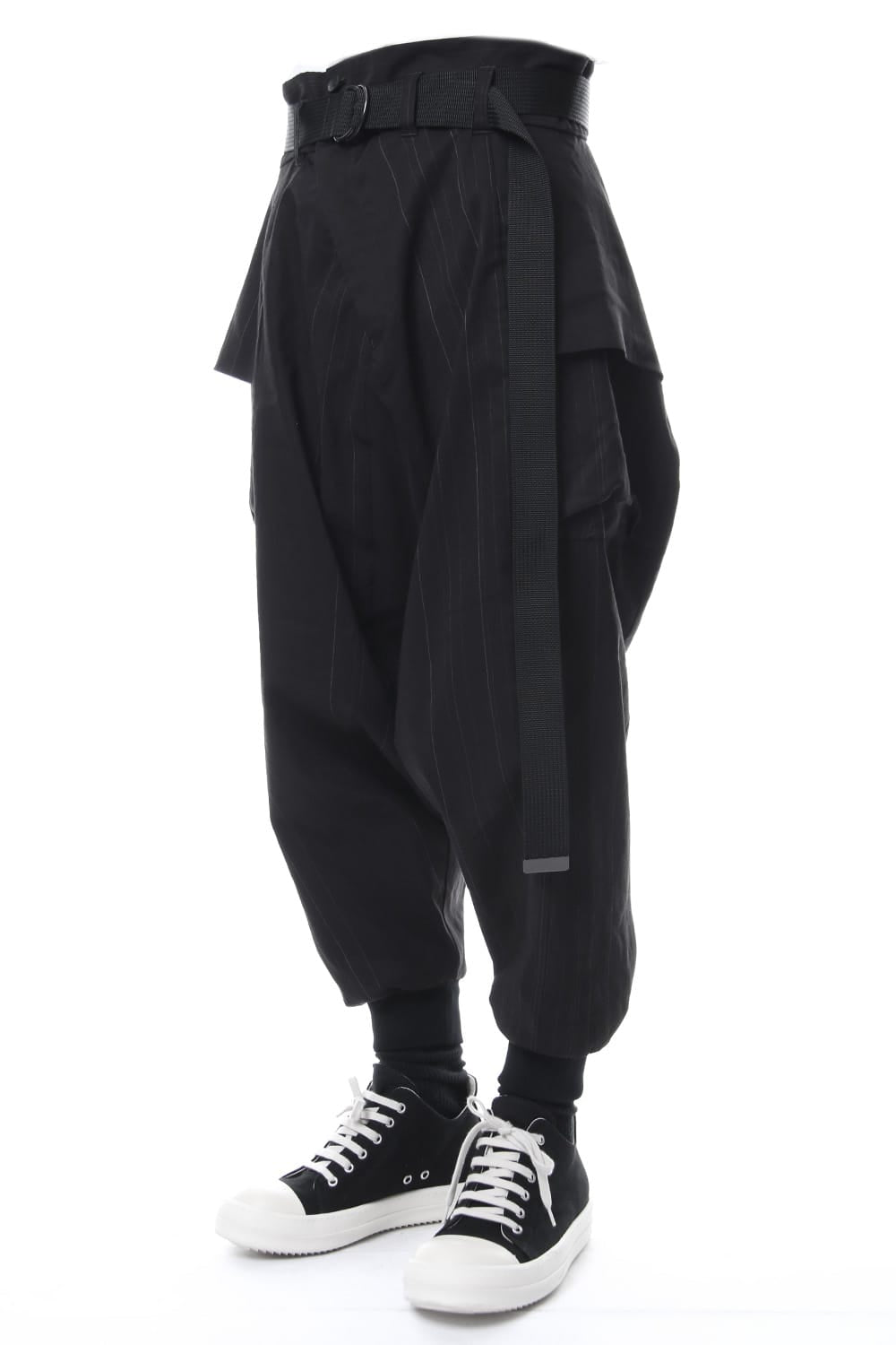 Saruel pants with belt Black Stripe