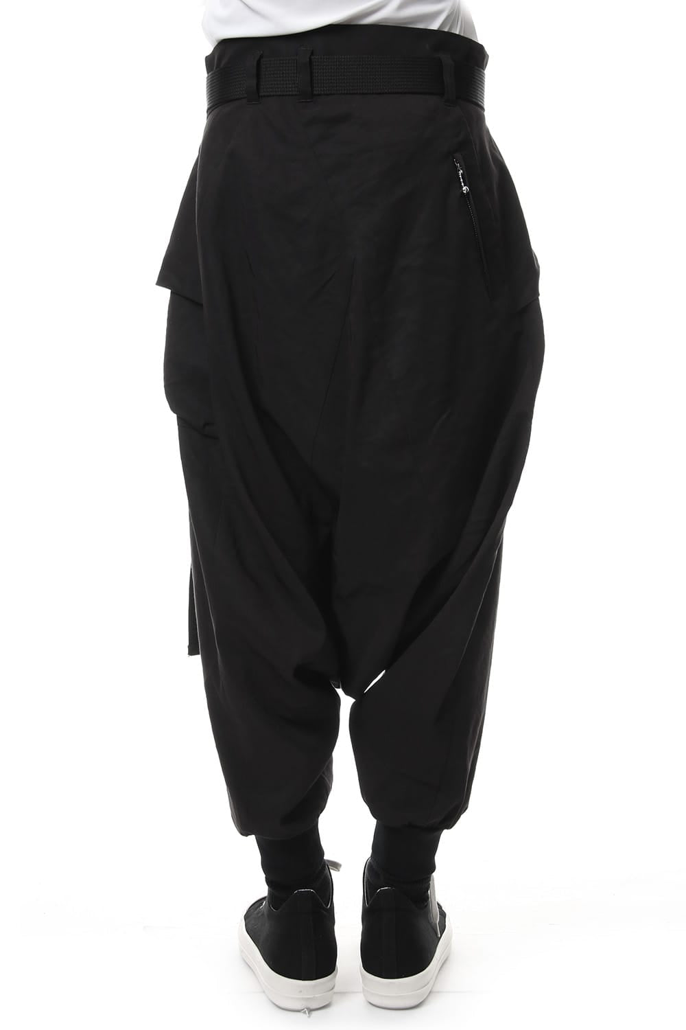 Saruel pants with belt Black