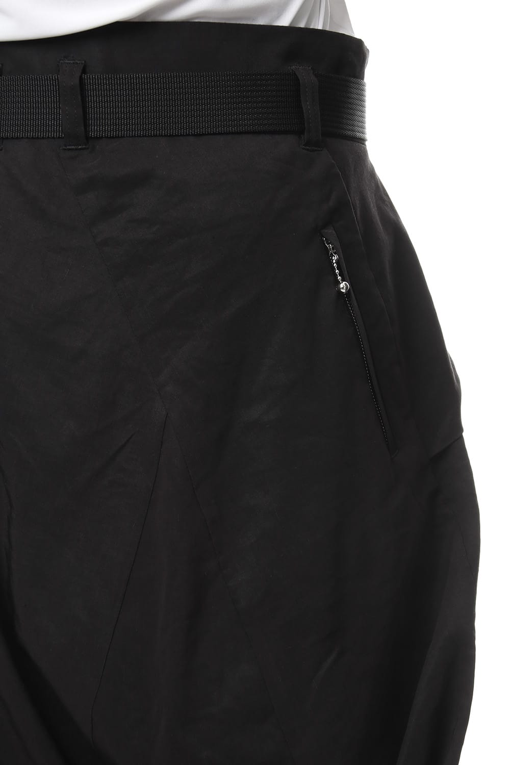 Saruel pants with belt Black