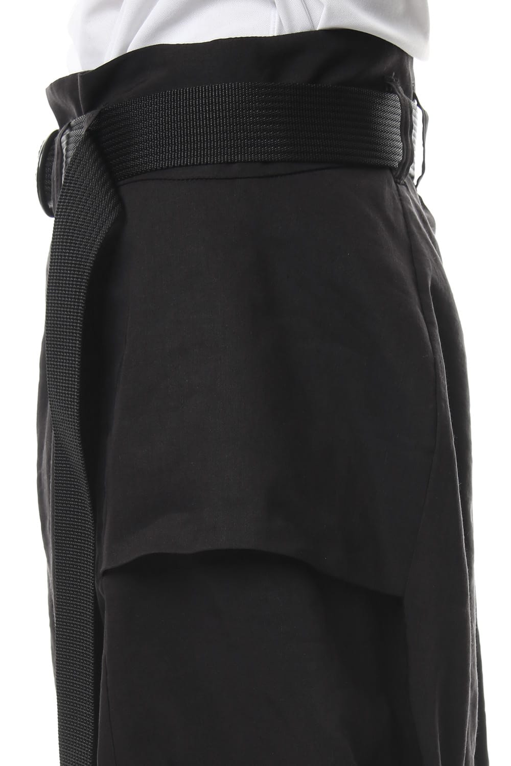 Saruel pants with belt Black