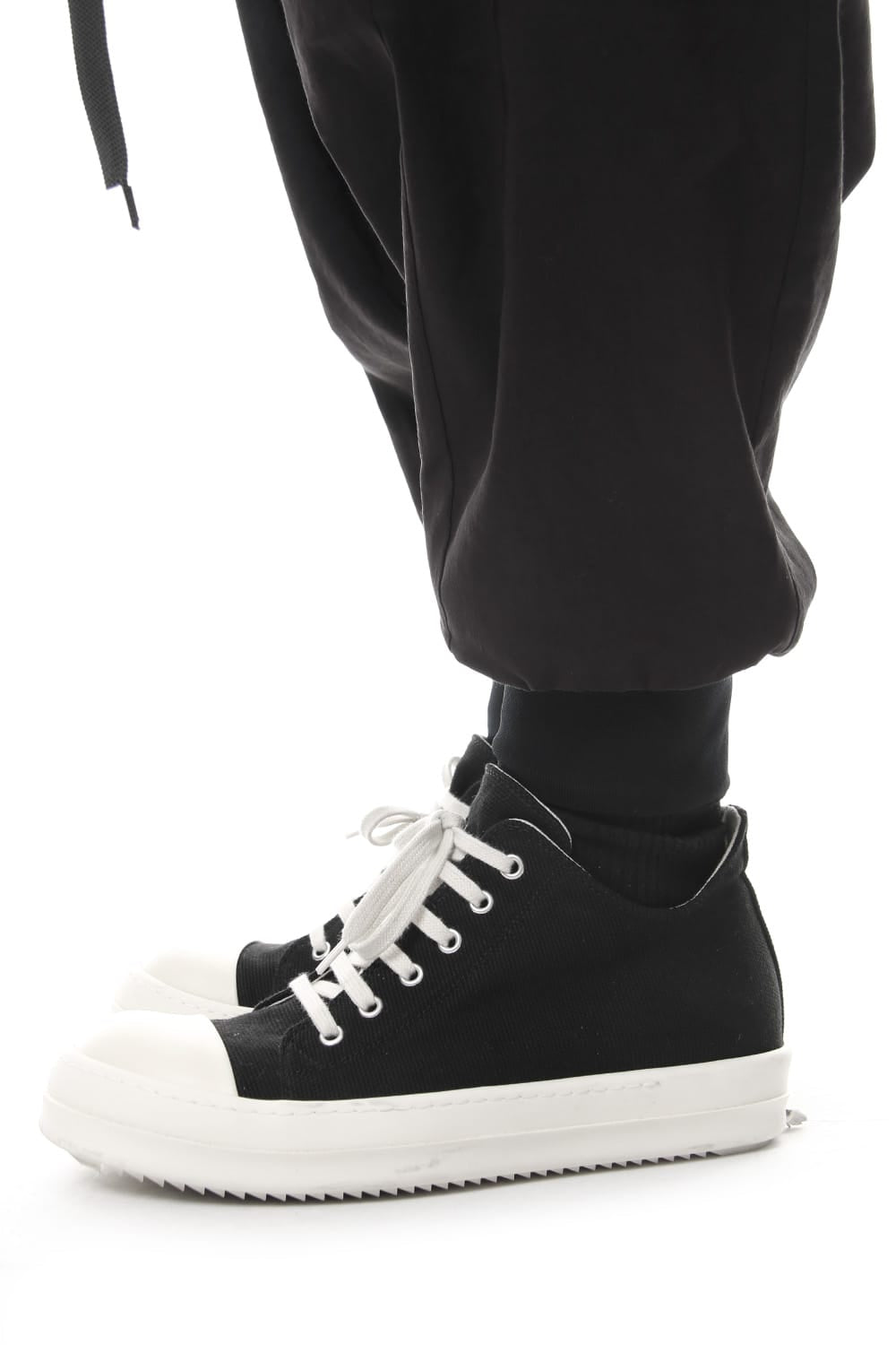 Saruel pants with belt Black