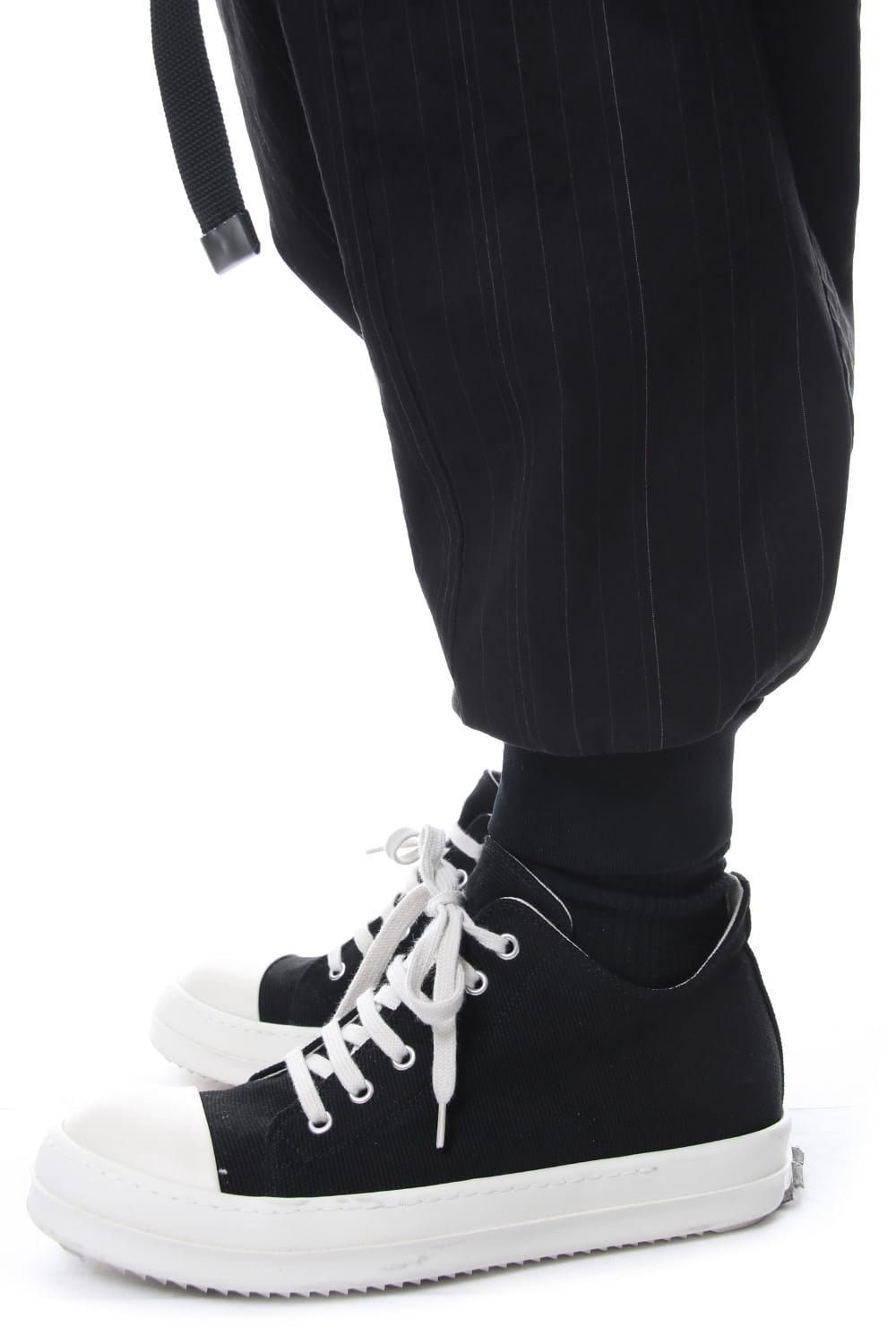 Saruel pants with belt Black Stripe