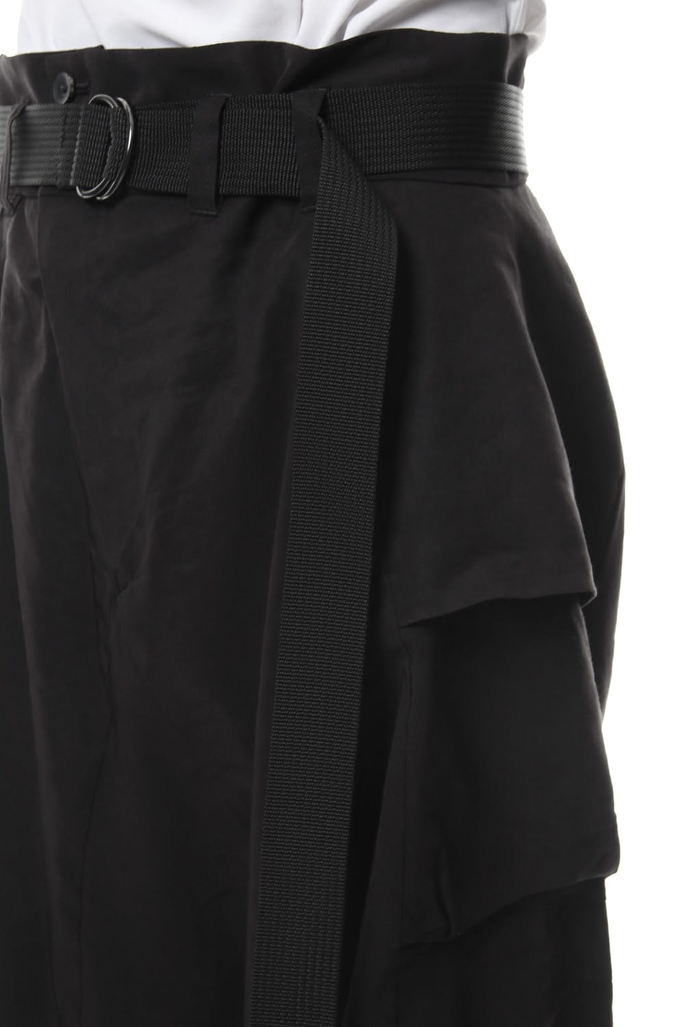 Saruel pants with belt Black