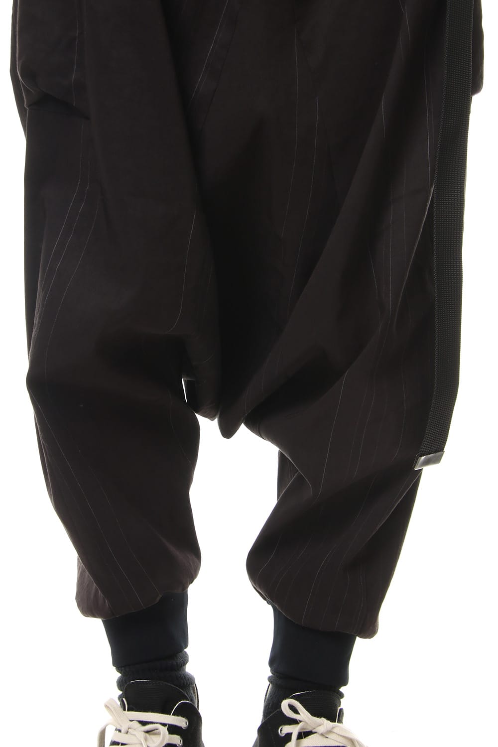 Saruel pants with belt Black Stripe