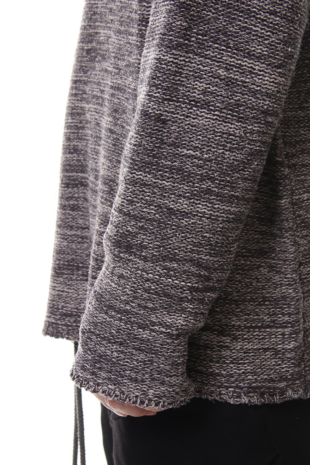 Raw silk pullover Mix