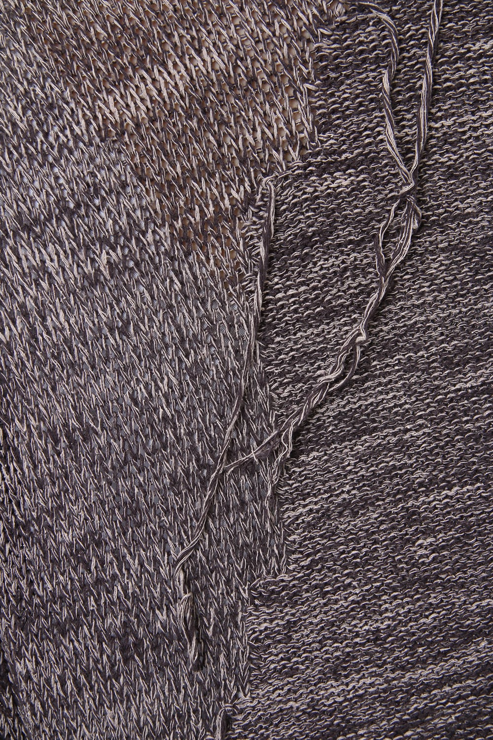 Raw silk pullover Mix