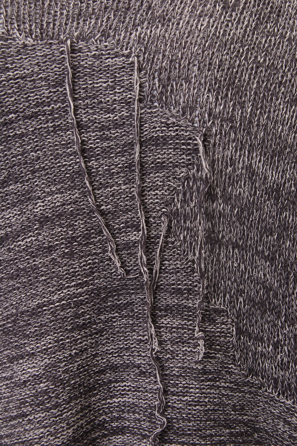 Raw silk pullover Mix