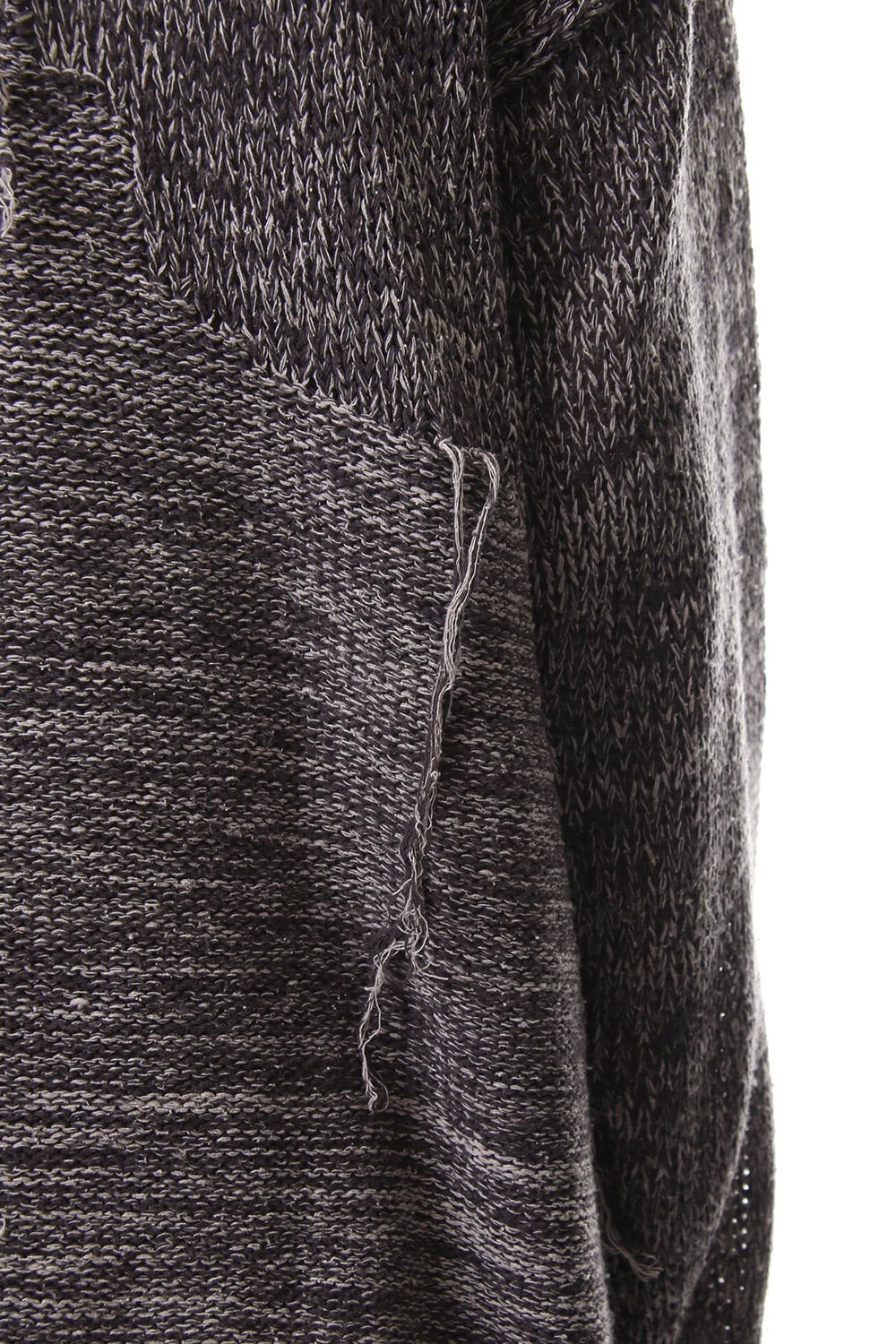 Raw silk pullover Mix