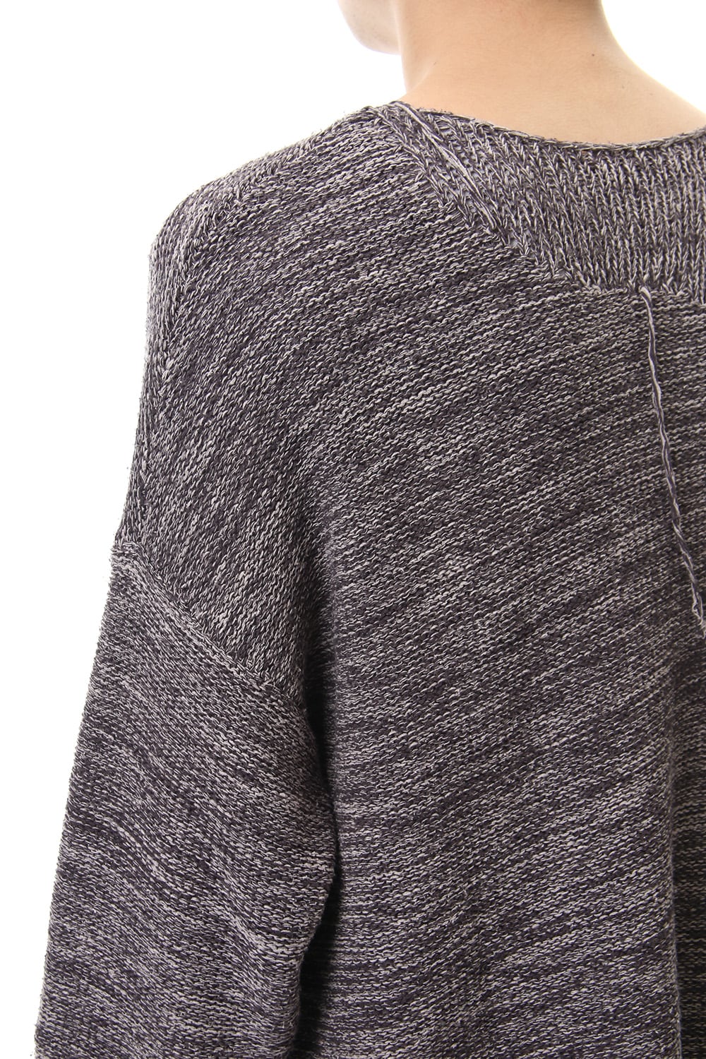 Raw silk pullover Mix