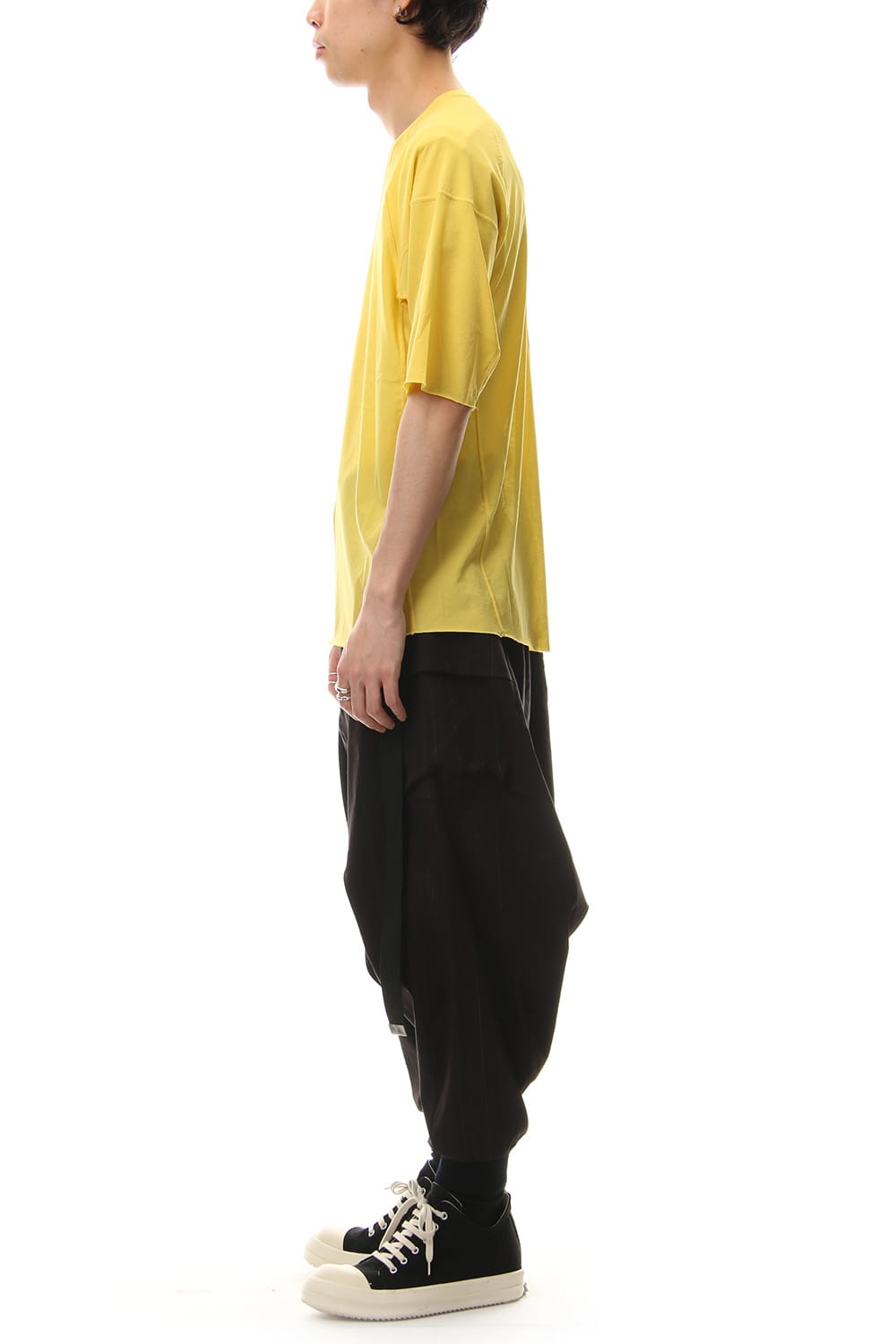 Strong textured T-shirt Yellow