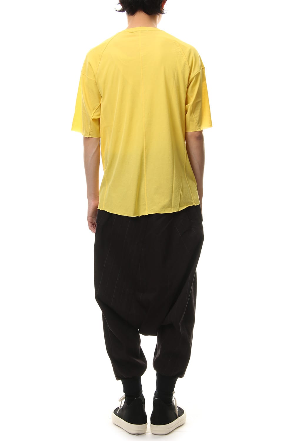 Strong textured T-shirt Yellow