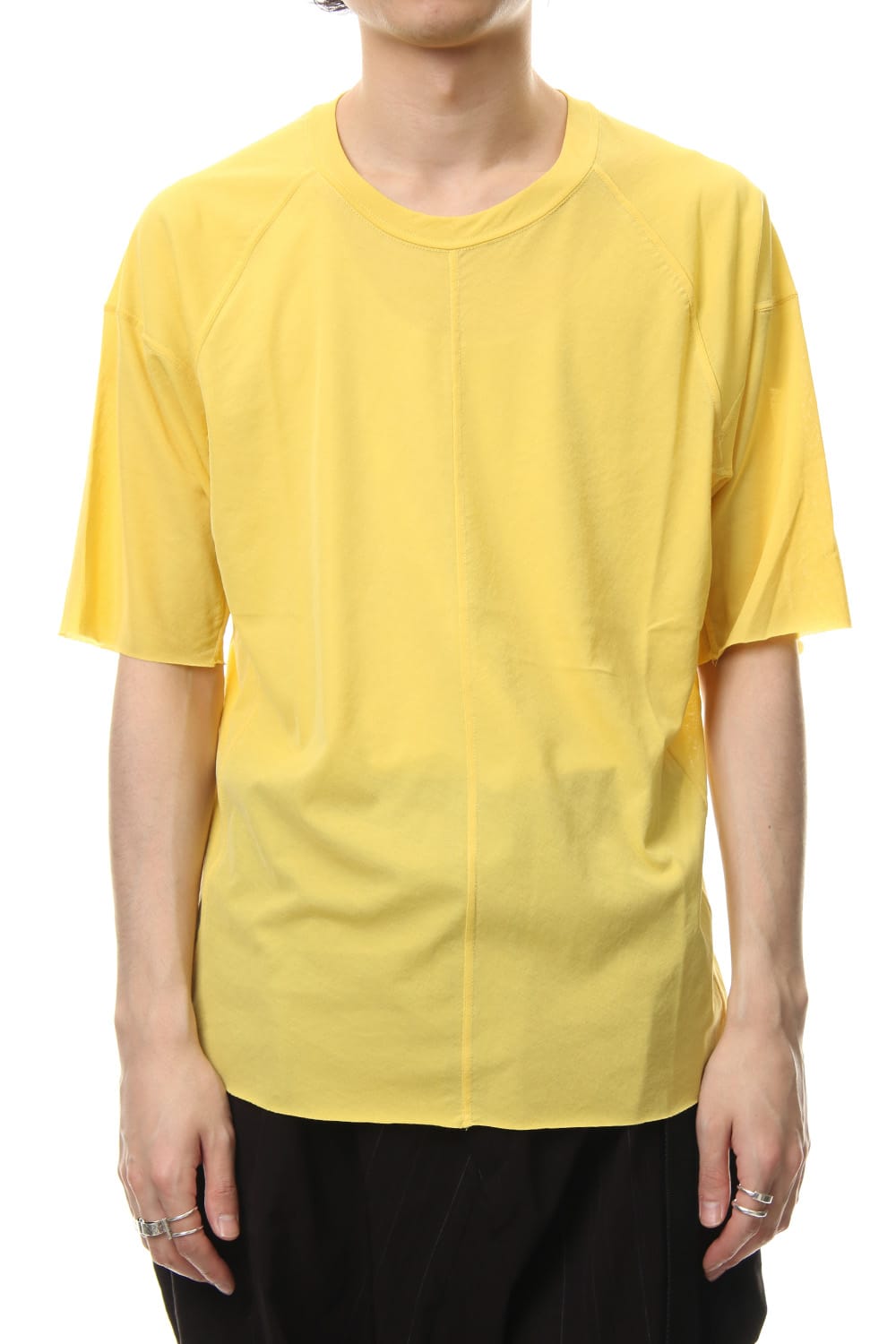 ストロング テクスチャー Tシャツ Yellow