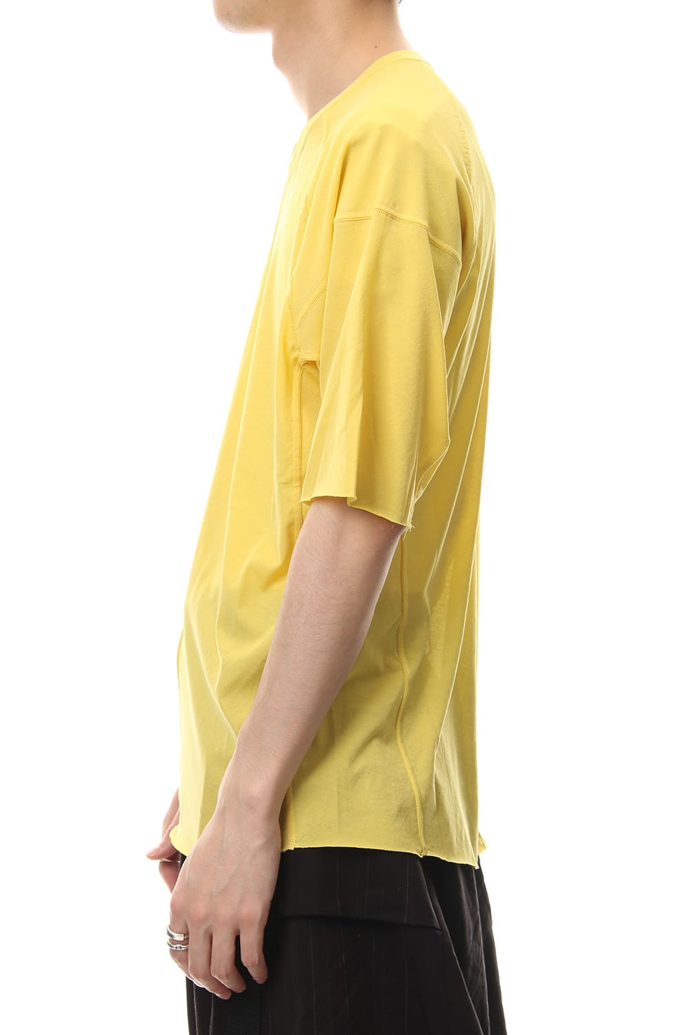 Strong textured T-shirt Yellow