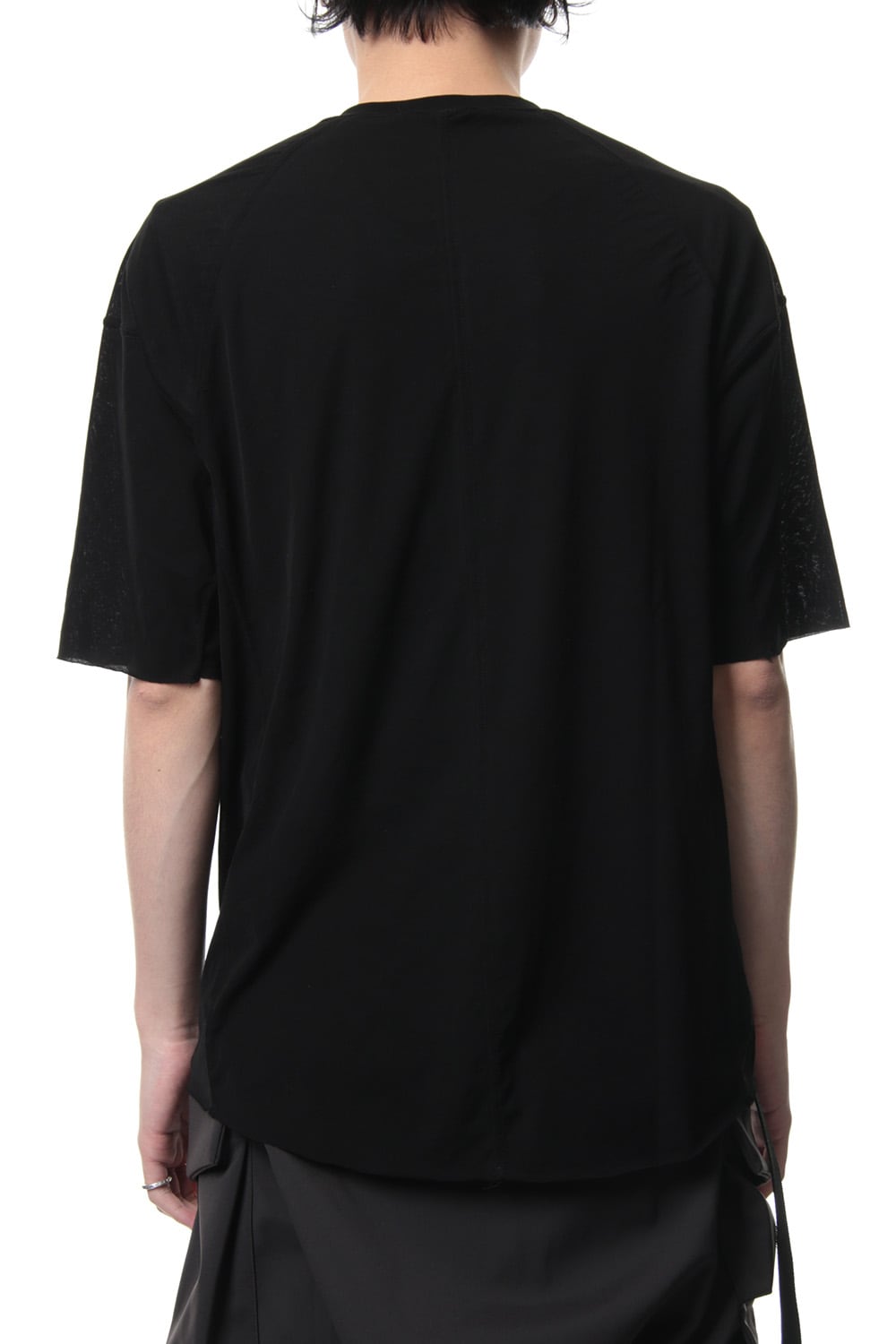 Strong textured T-shirt Black