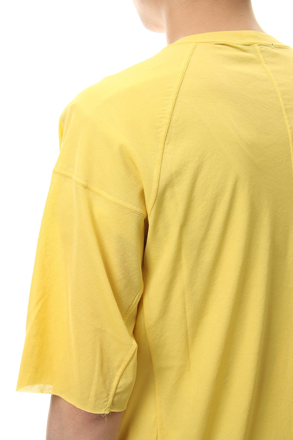 Strong textured T-shirt Yellow