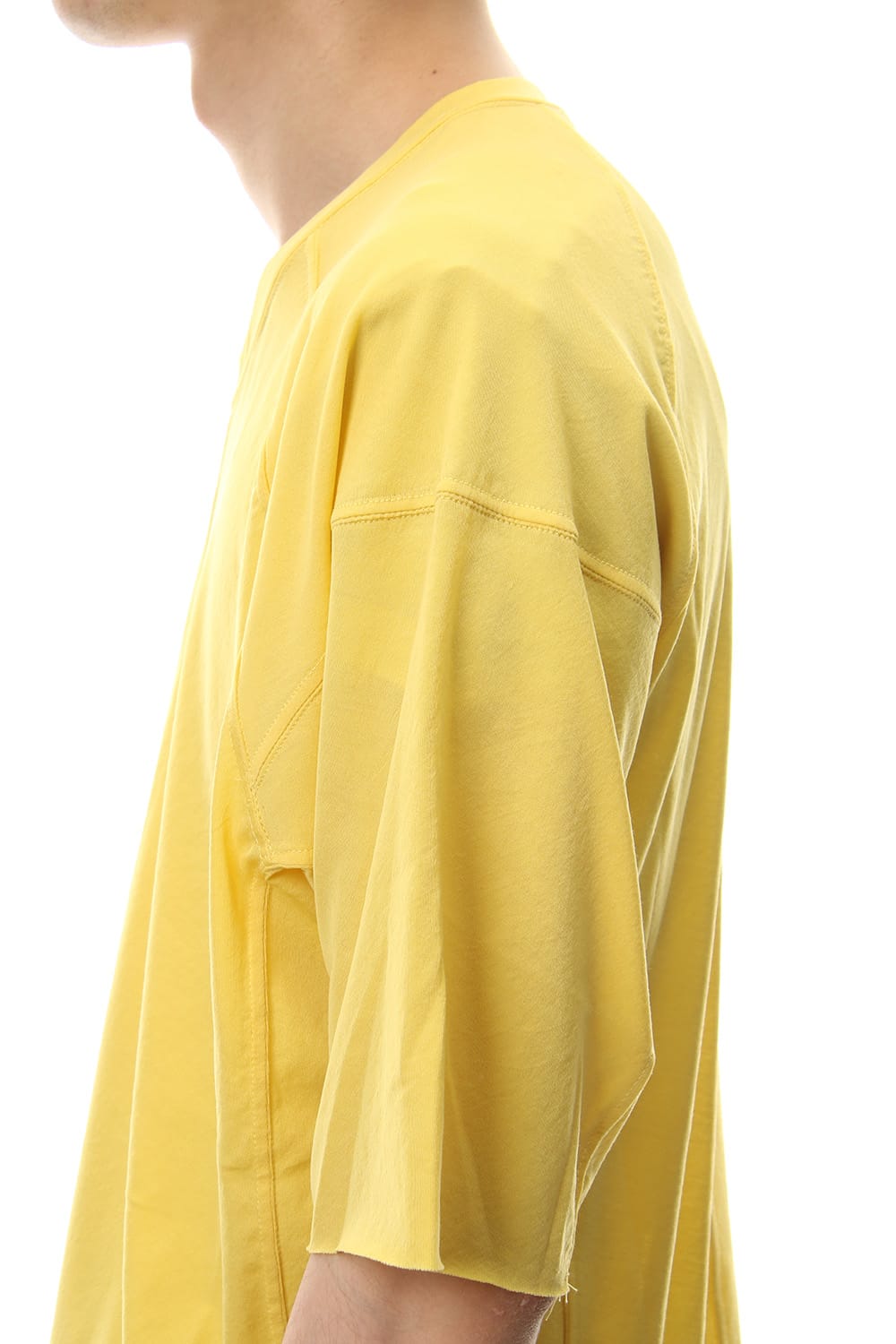 Strong textured T-shirt Yellow