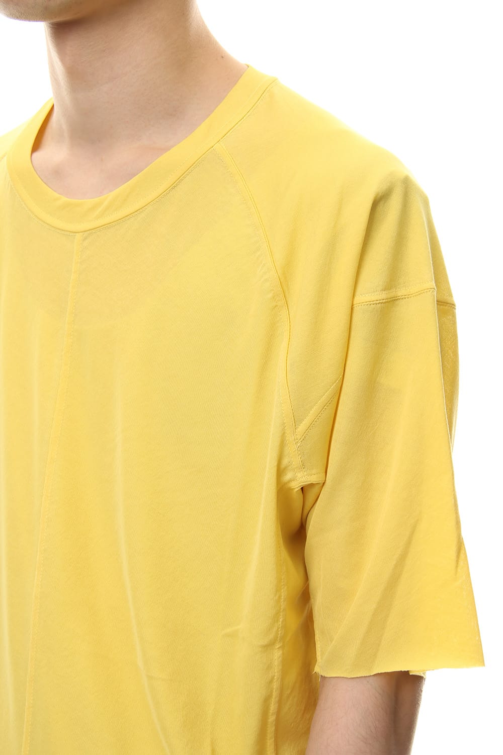 Strong textured T-shirt Yellow