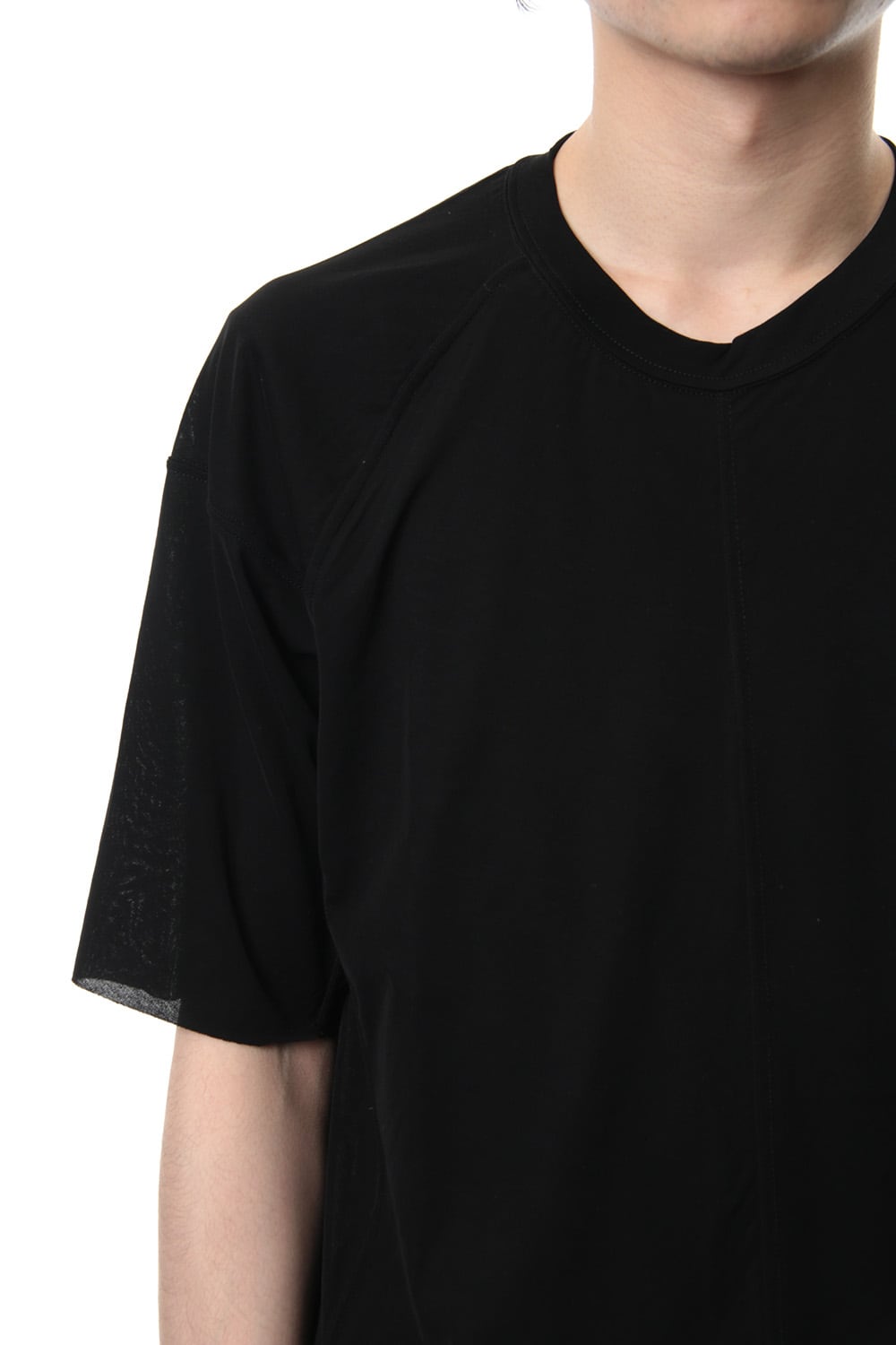 Strong textured T-shirt Black