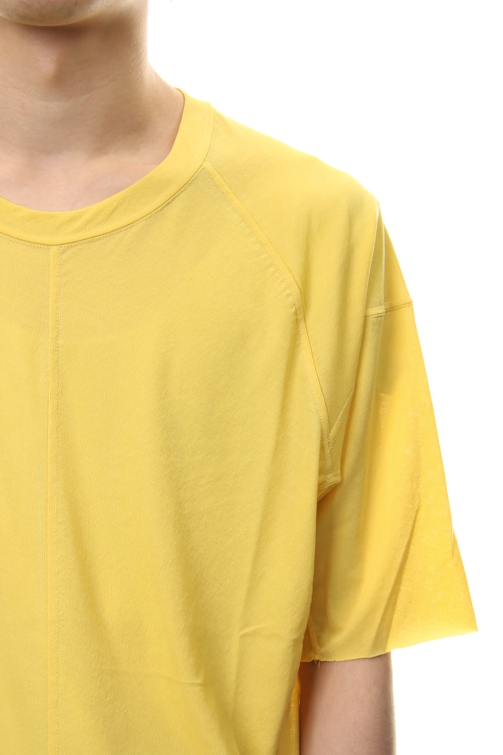 Strong textured T-shirt Yellow