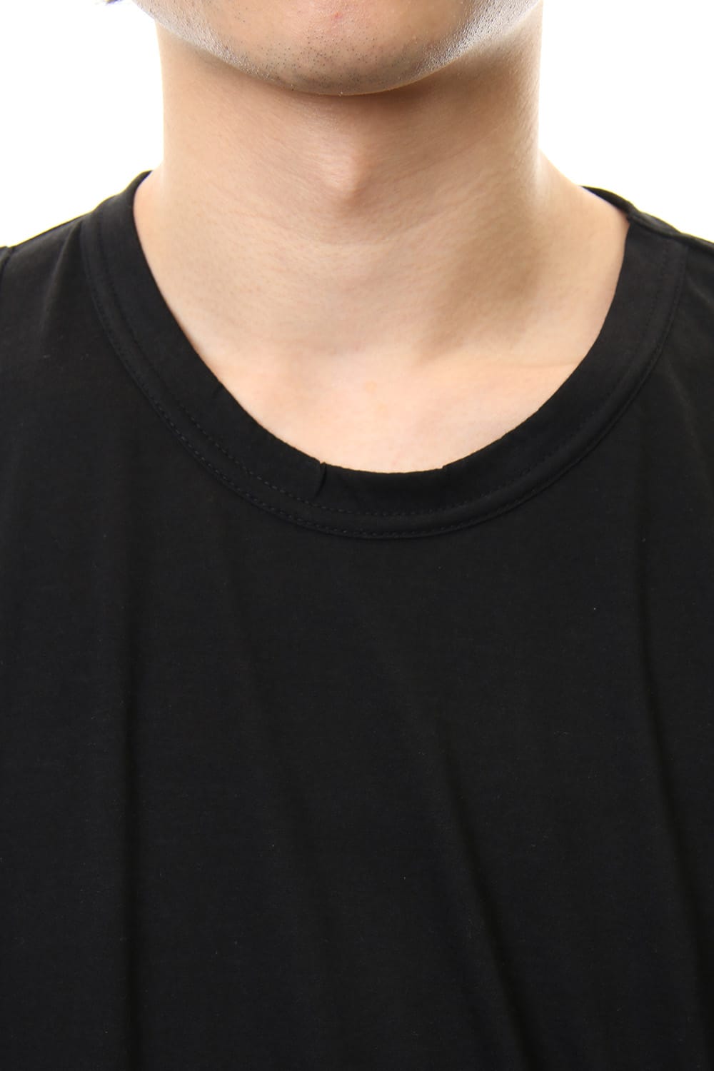 Cotton silk big T-shirt Black