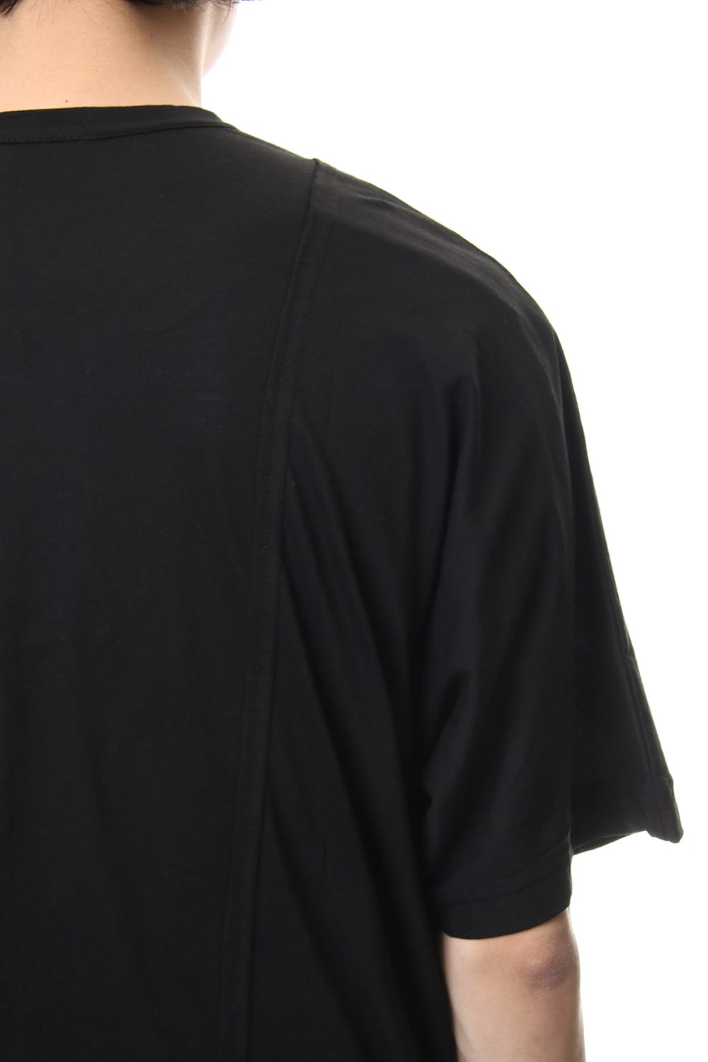 Cotton silk big T-shirt Black