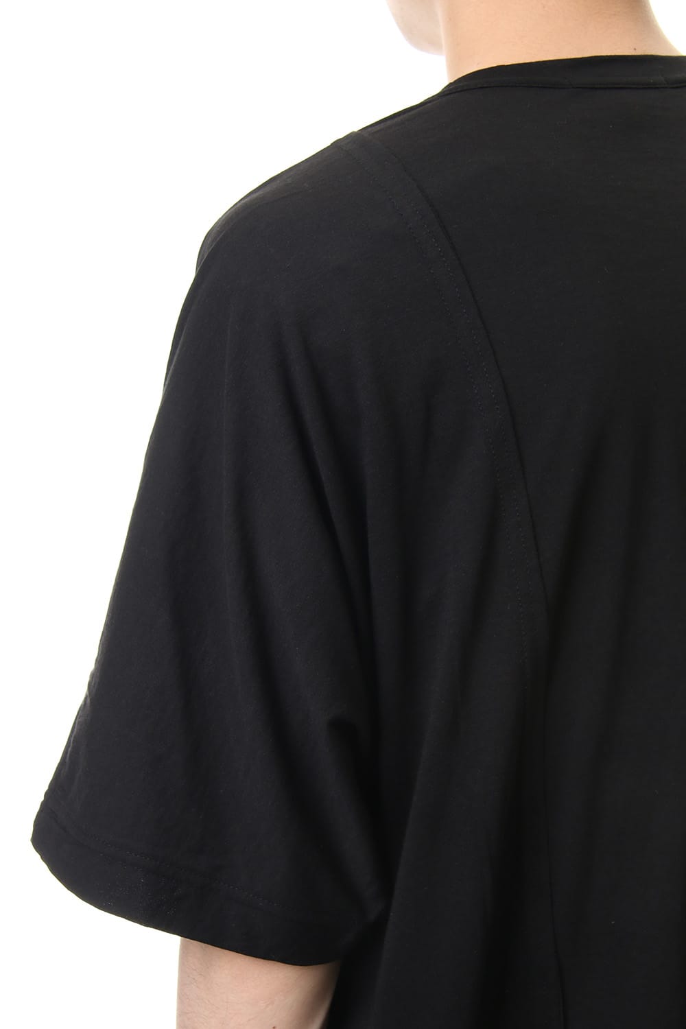 Cotton silk big T-shirt Black