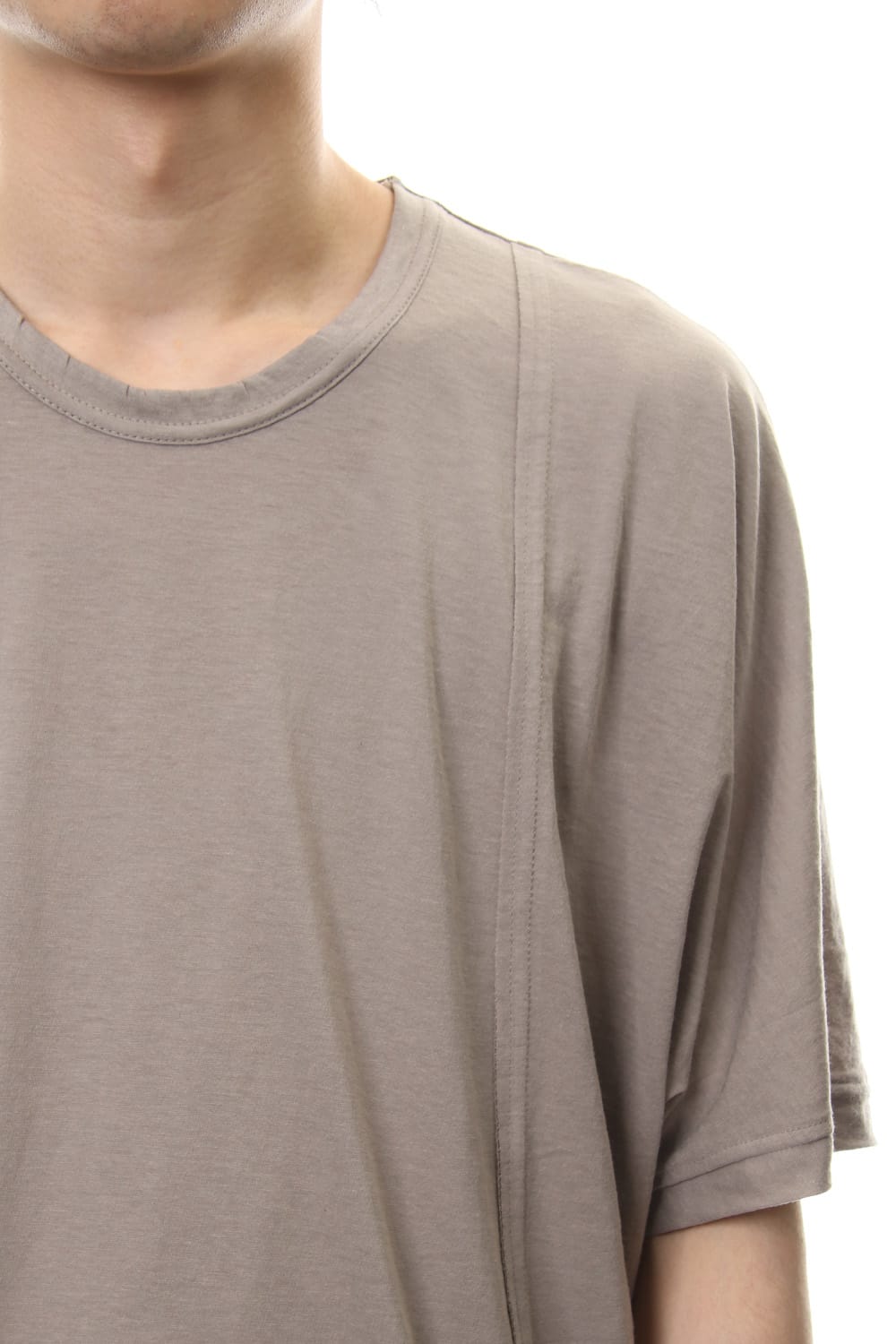 Cotton silk big T-shirt G.Beige