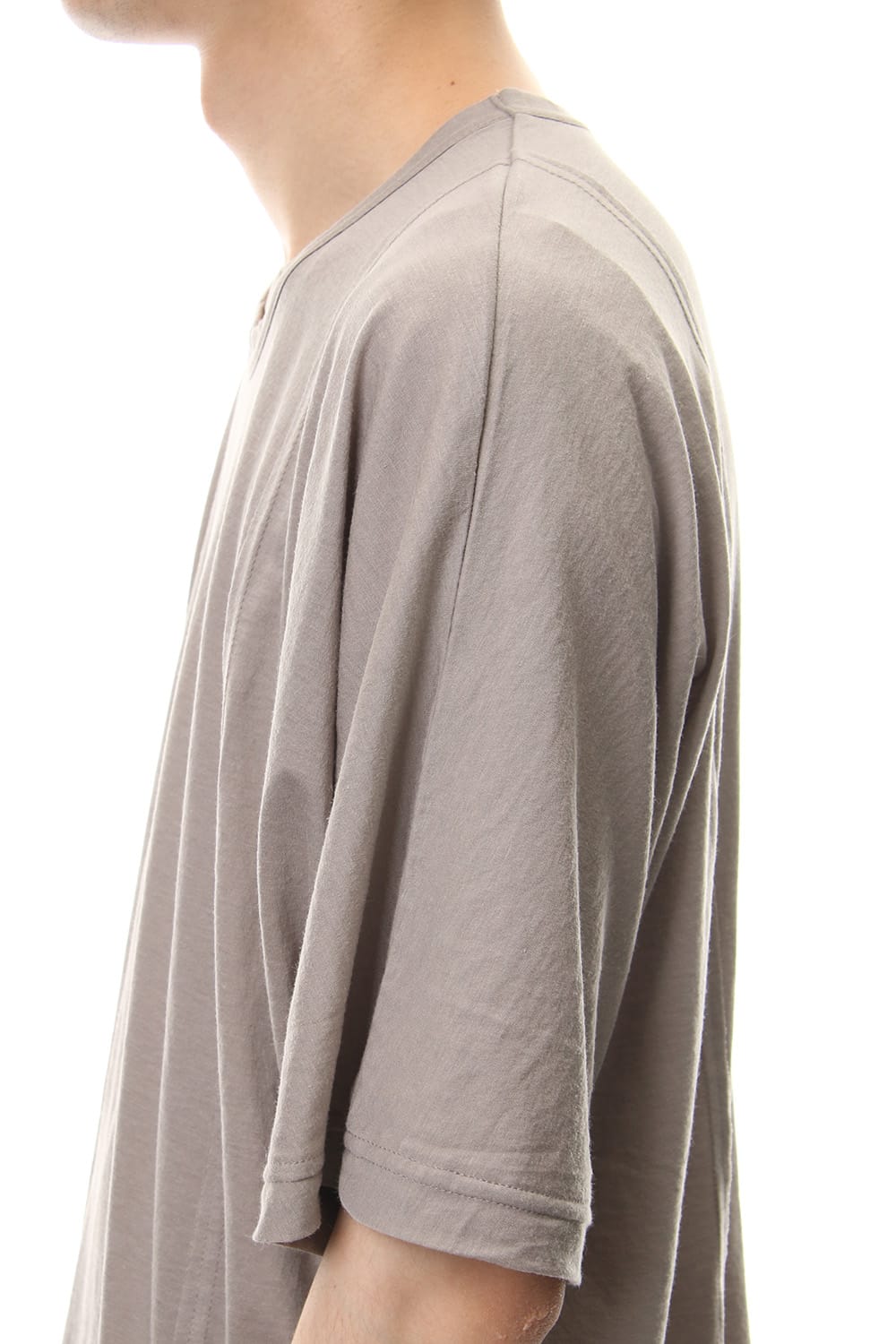 Cotton silk big T-shirt G.Beige