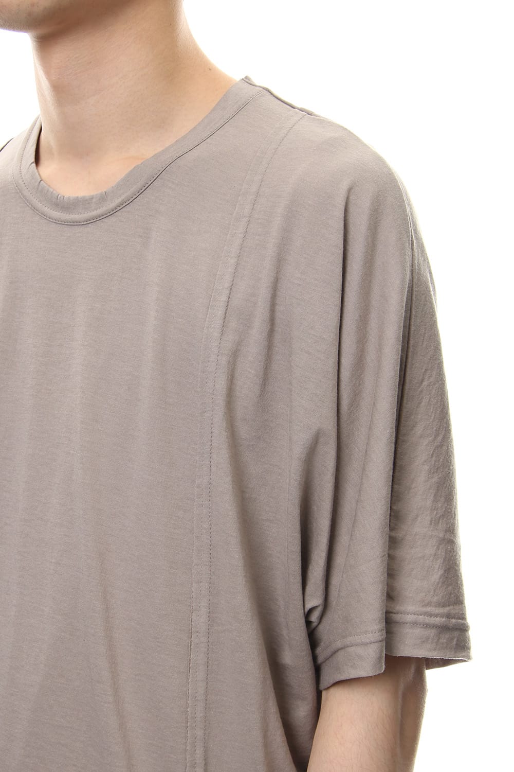 Cotton silk big T-shirt G.Beige