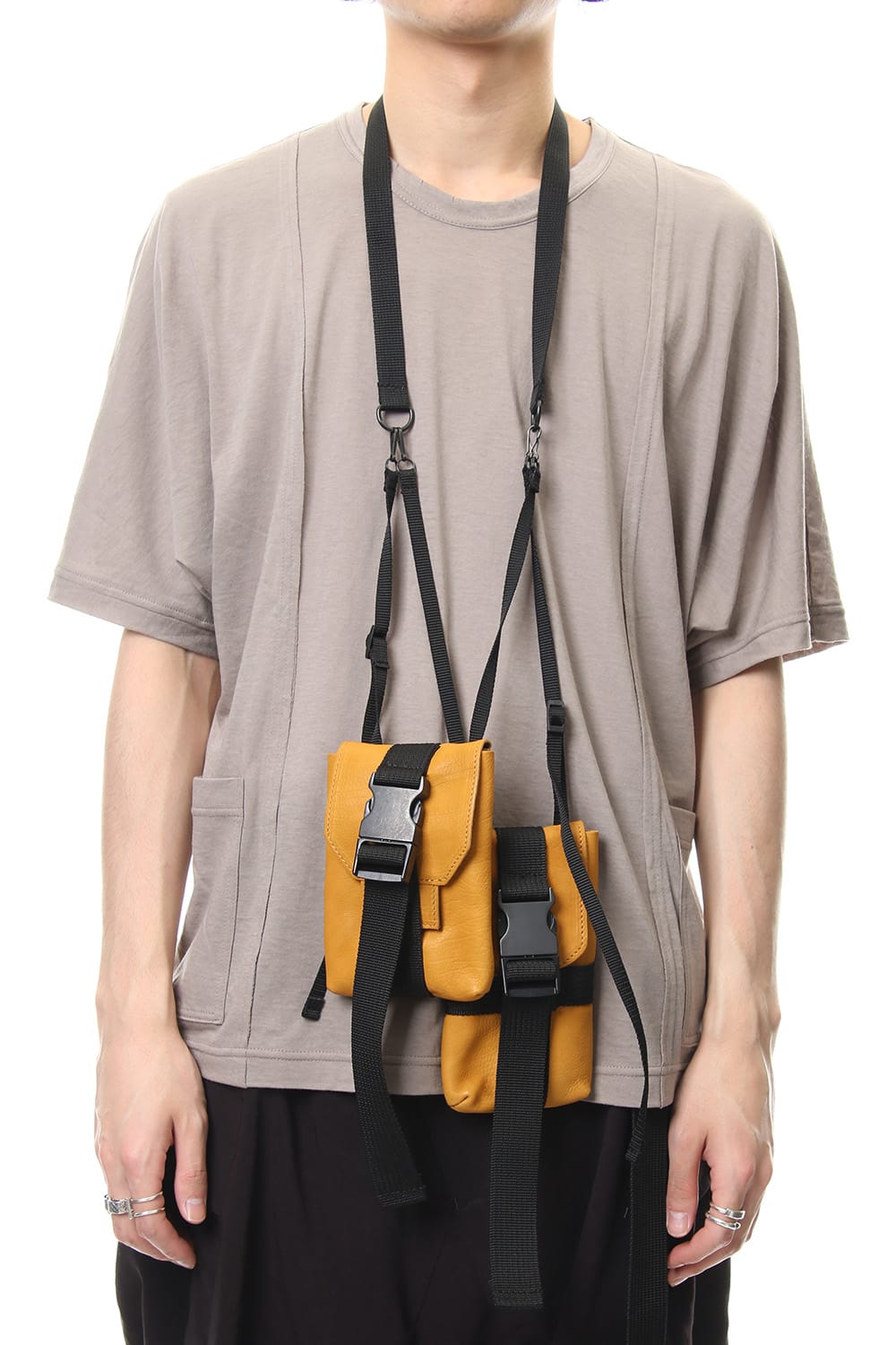 Neck Pouch (Double) Yellow