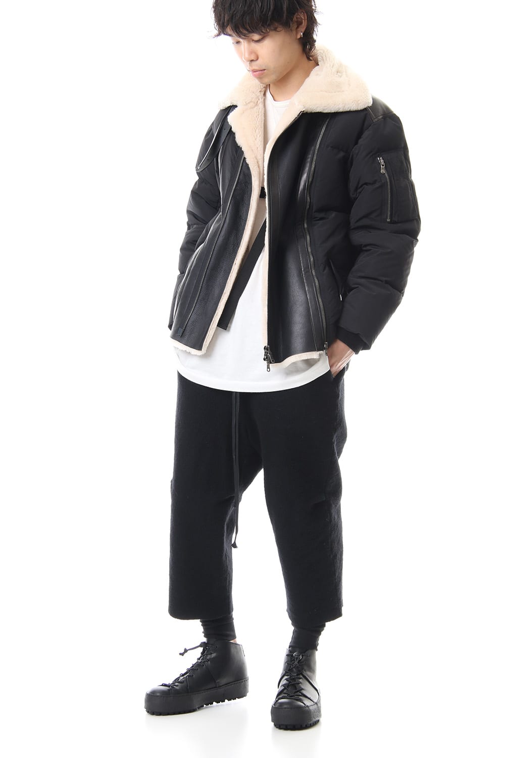 Mouton Nylon Down Jacket