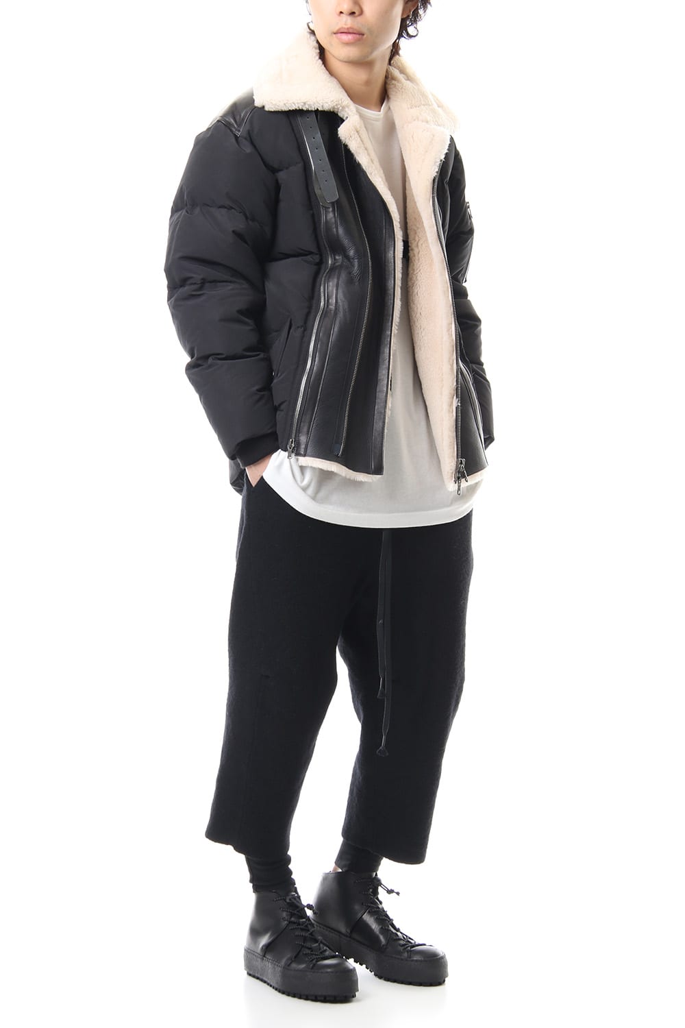 Mouton Nylon Down Jacket