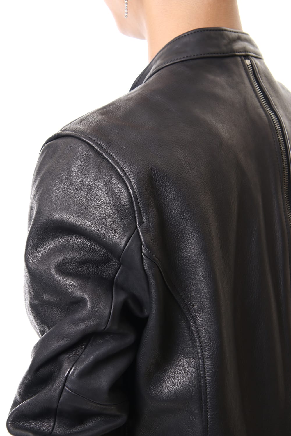 Calf Single Biker Jacket