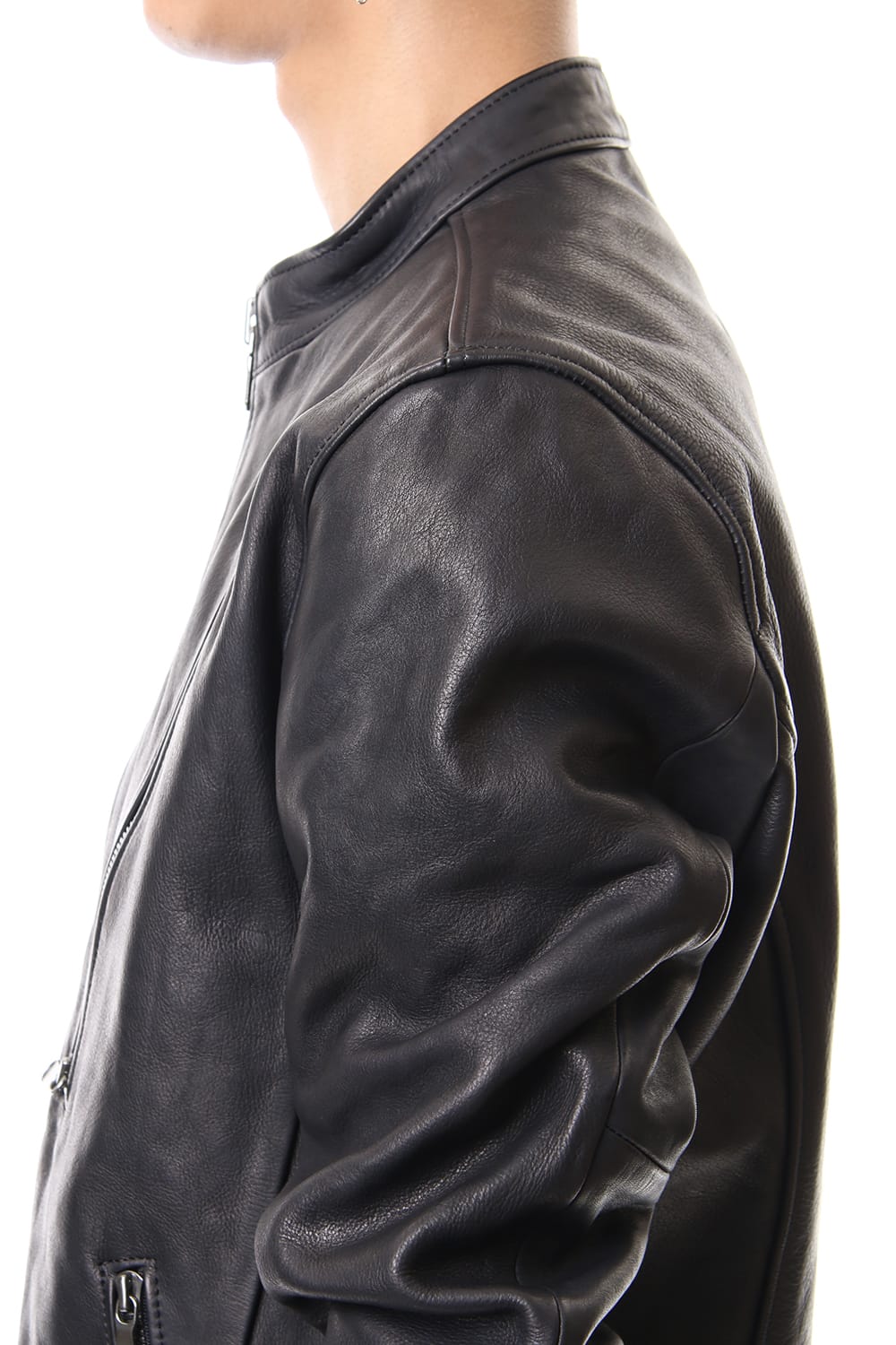 Calf Single Biker Jacket