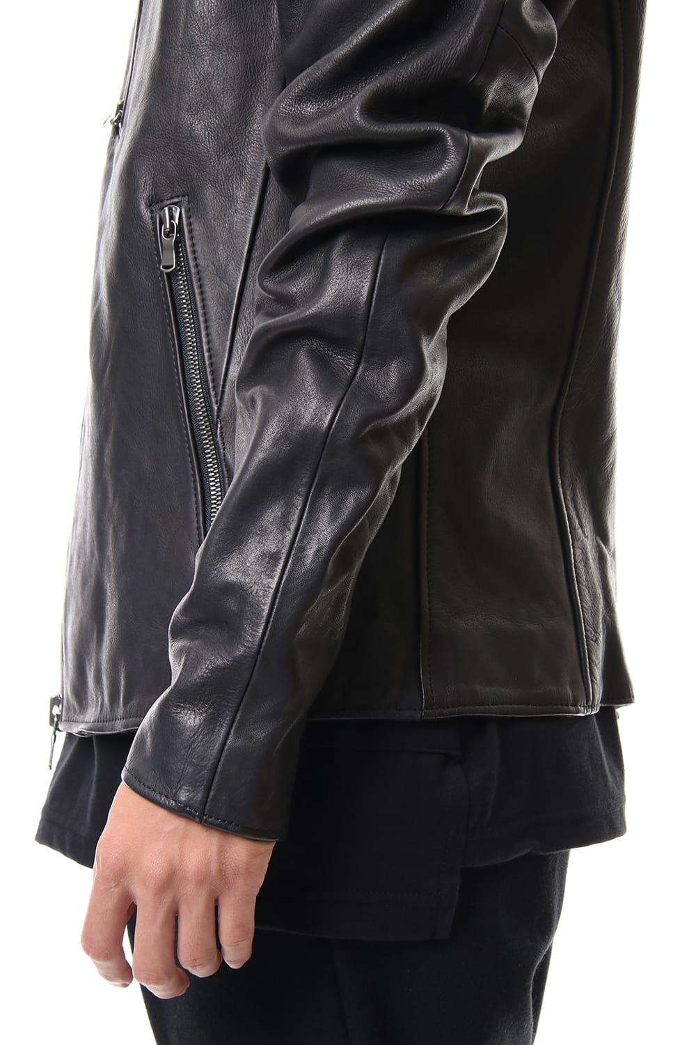 Calf Single Biker Jacket