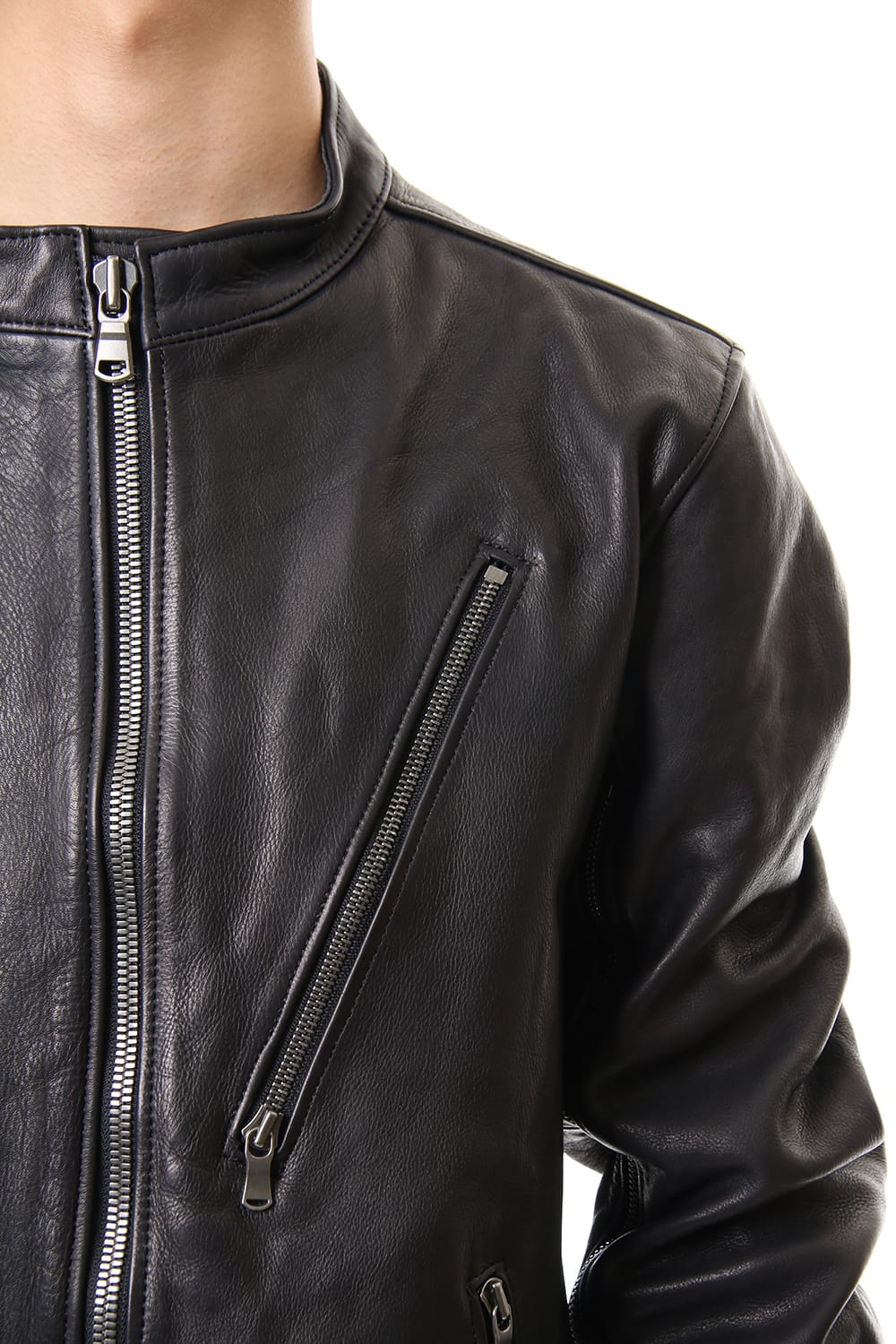 Calf Single Biker Jacket