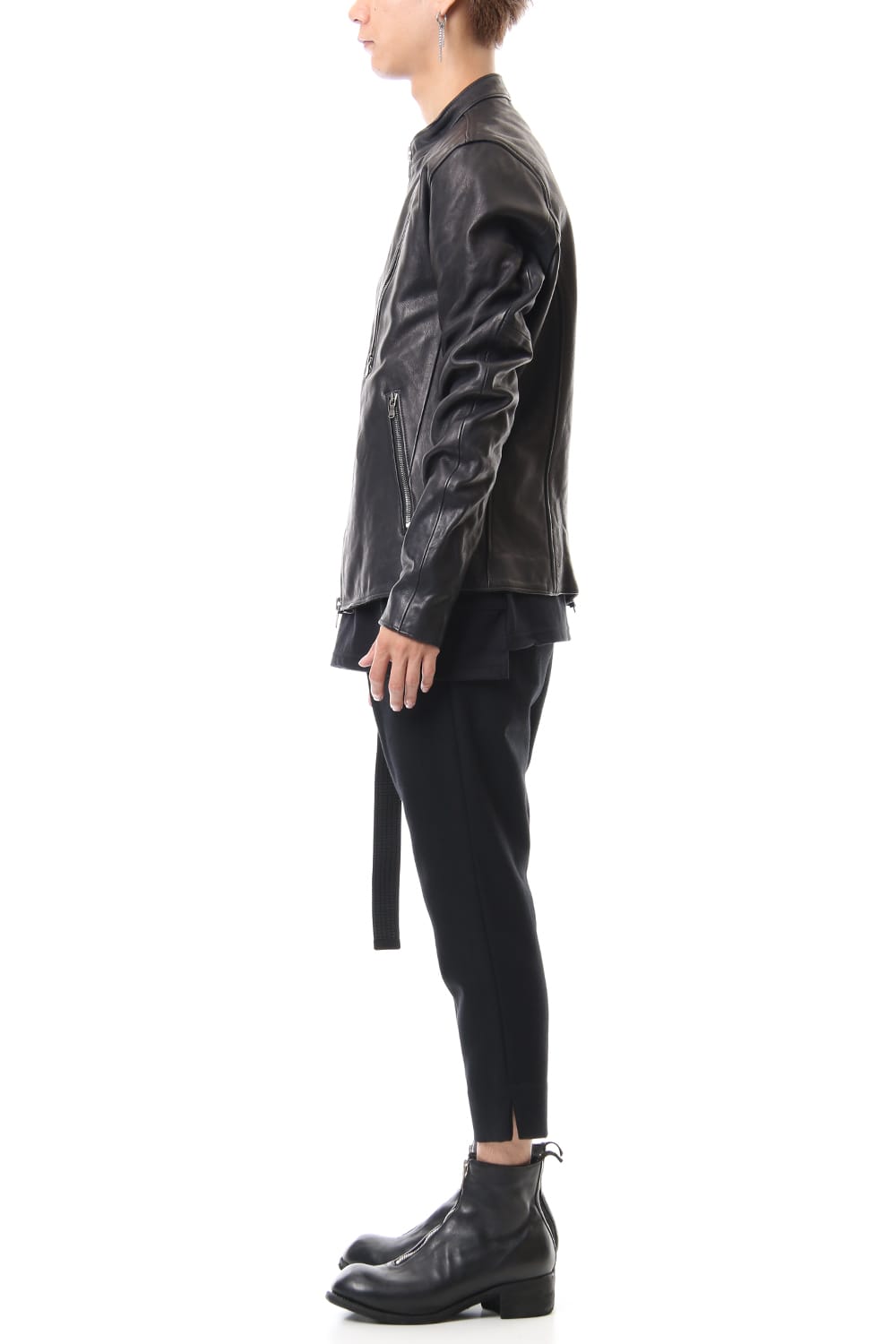 Calf Single Biker Jacket 