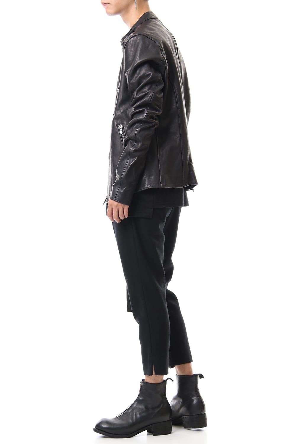 Calf Single Biker Jacket 